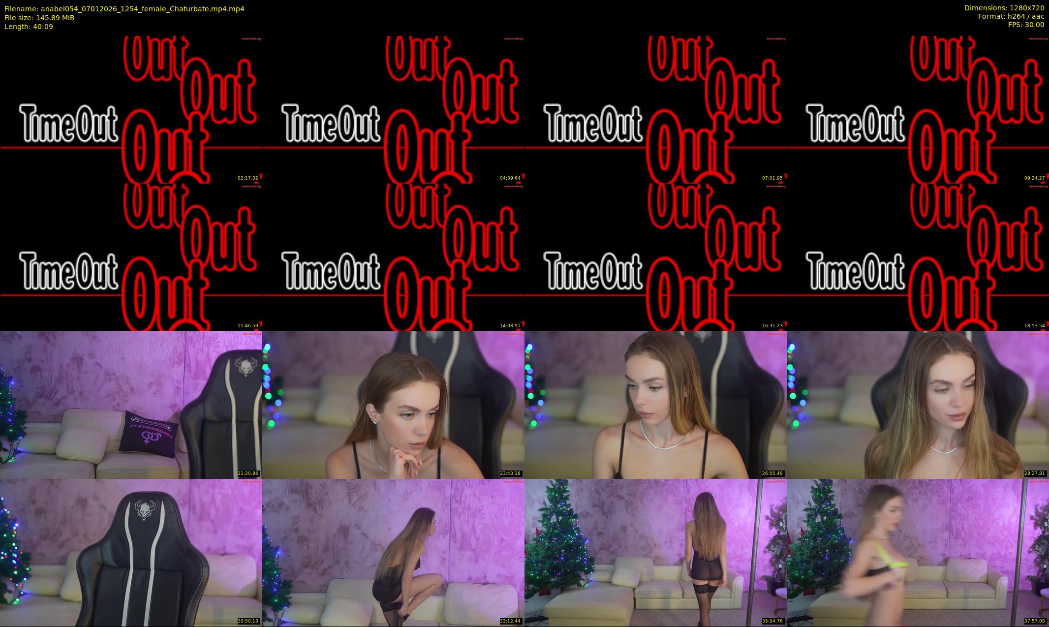 anabel054 — 41 minute Chaturbate female cam show recording, 720p, Jan 7, 2026