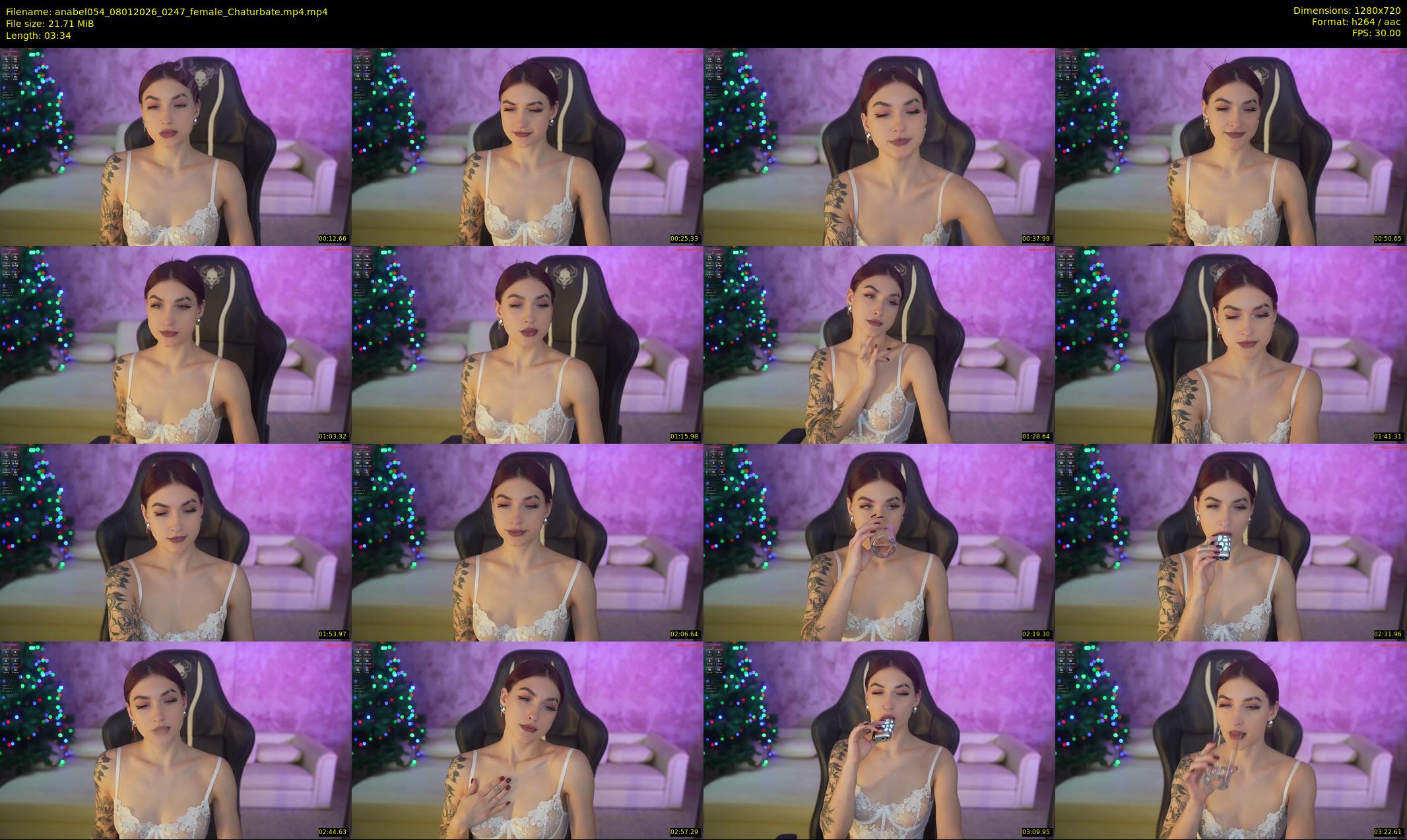 anabel054 — 4 minute Chaturbate female cam show recording, 720p, Jan 8, 2026