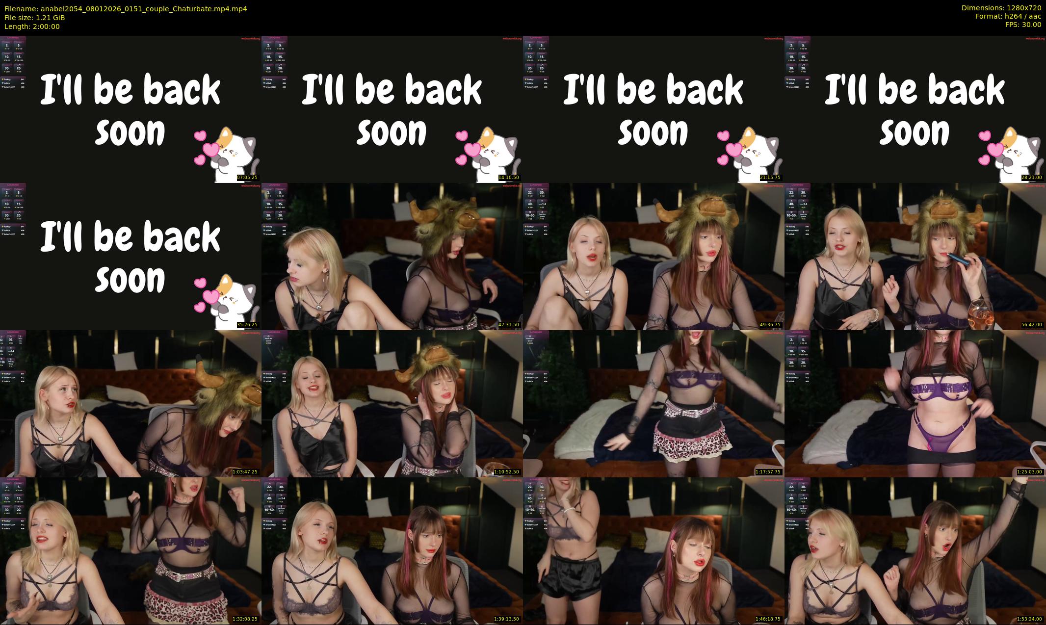 anabel2054 — 120 minute Chaturbate female cam show recording, 720p, Jan 8, 2026