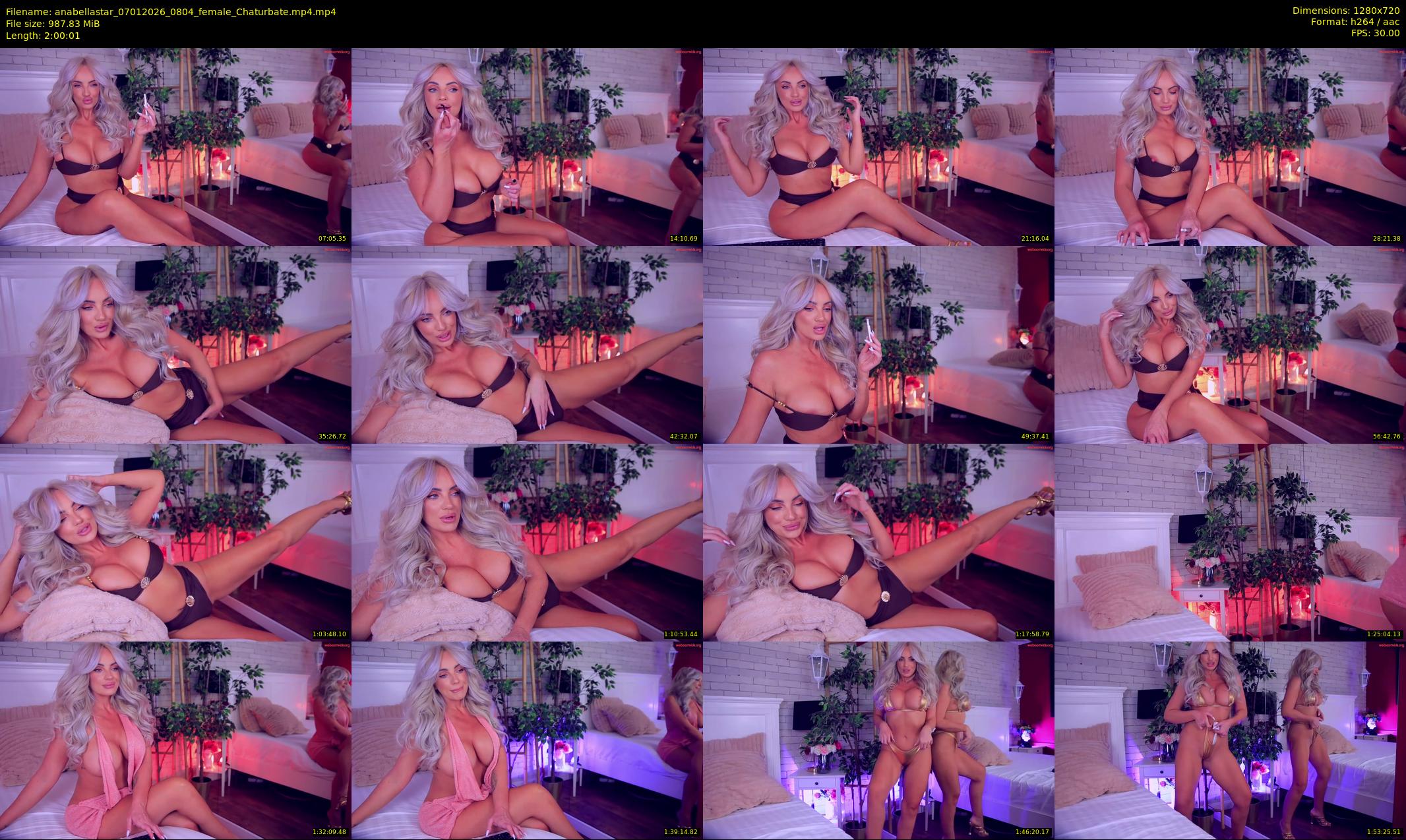 anabellastar — 121 minute Chaturbate female cam show recording, 720p, Jan 7, 2026
