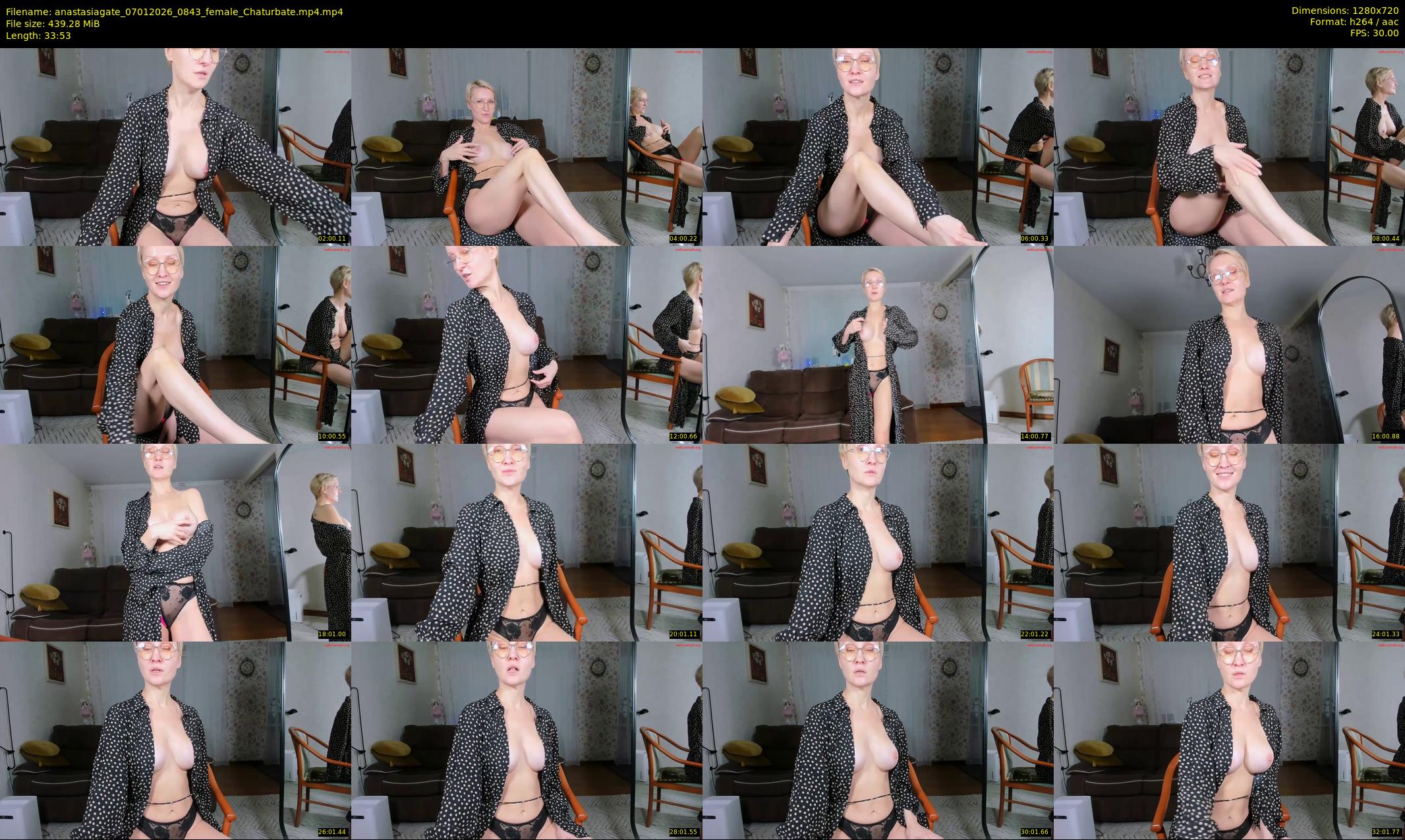 anastasiagate — 34 minute Chaturbate female cam show recording, 720p, Jan 7, 2026