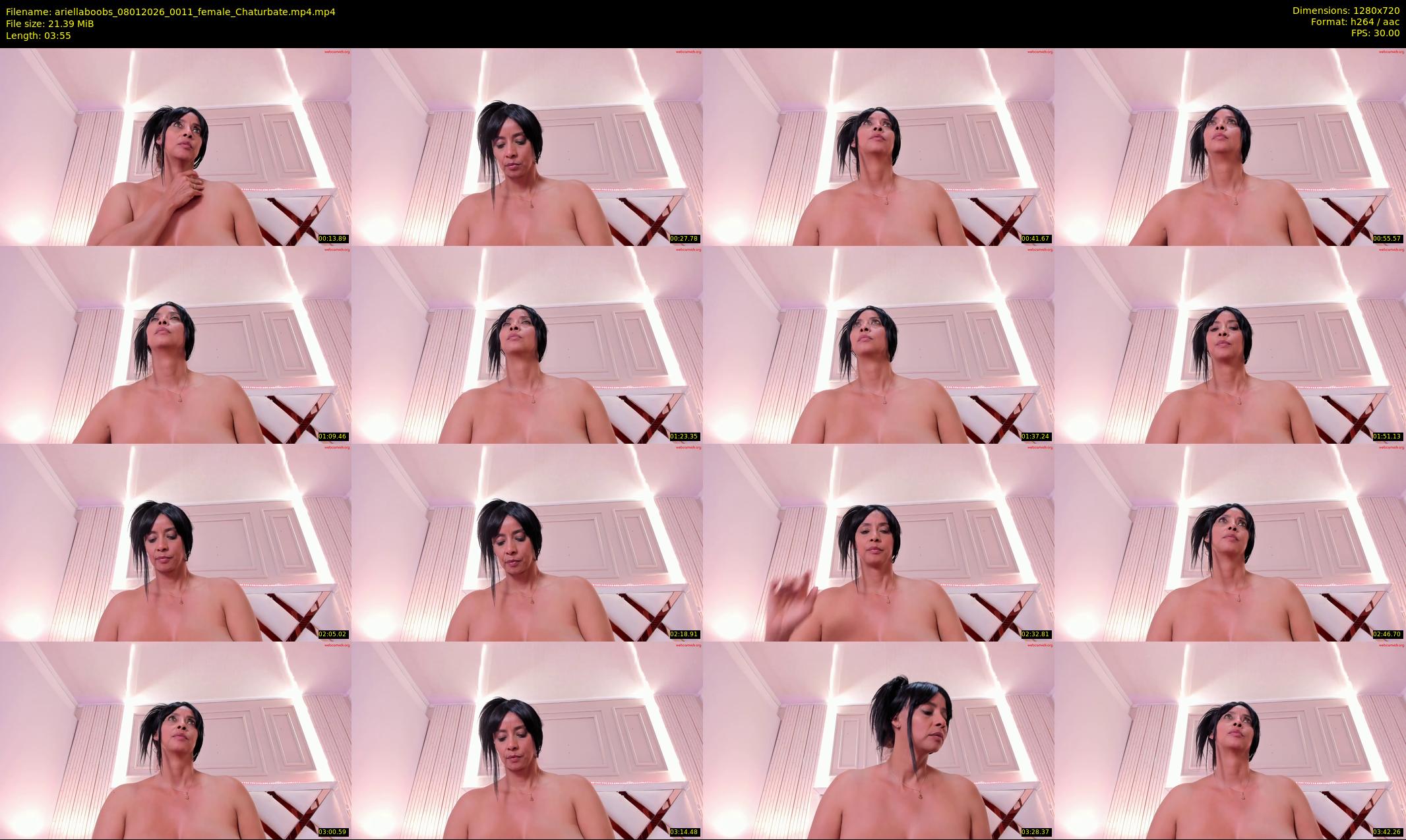 ariellaboobs — 4 minute Chaturbate female cam show recording, 720p, Jan 8, 2026