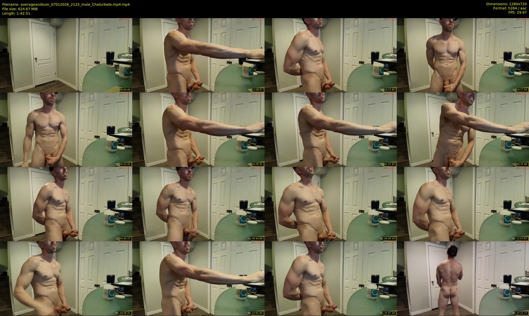 averageandsum — 103 minute Chaturbate male cam show recording, 720p, Jan 7, 2026