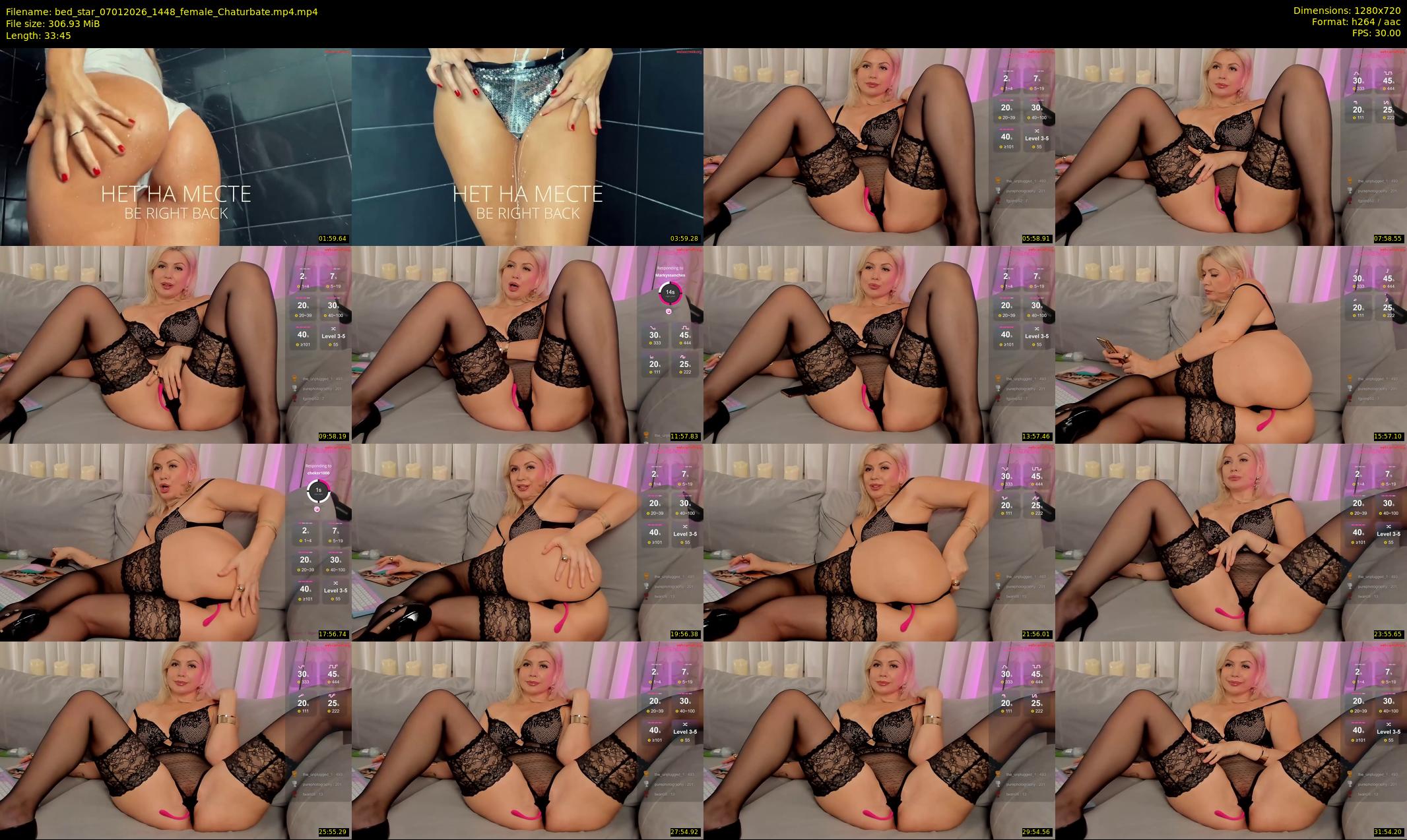 bed_star — 34 minute Chaturbate female cam show recording, 720p, Jan 7, 2026