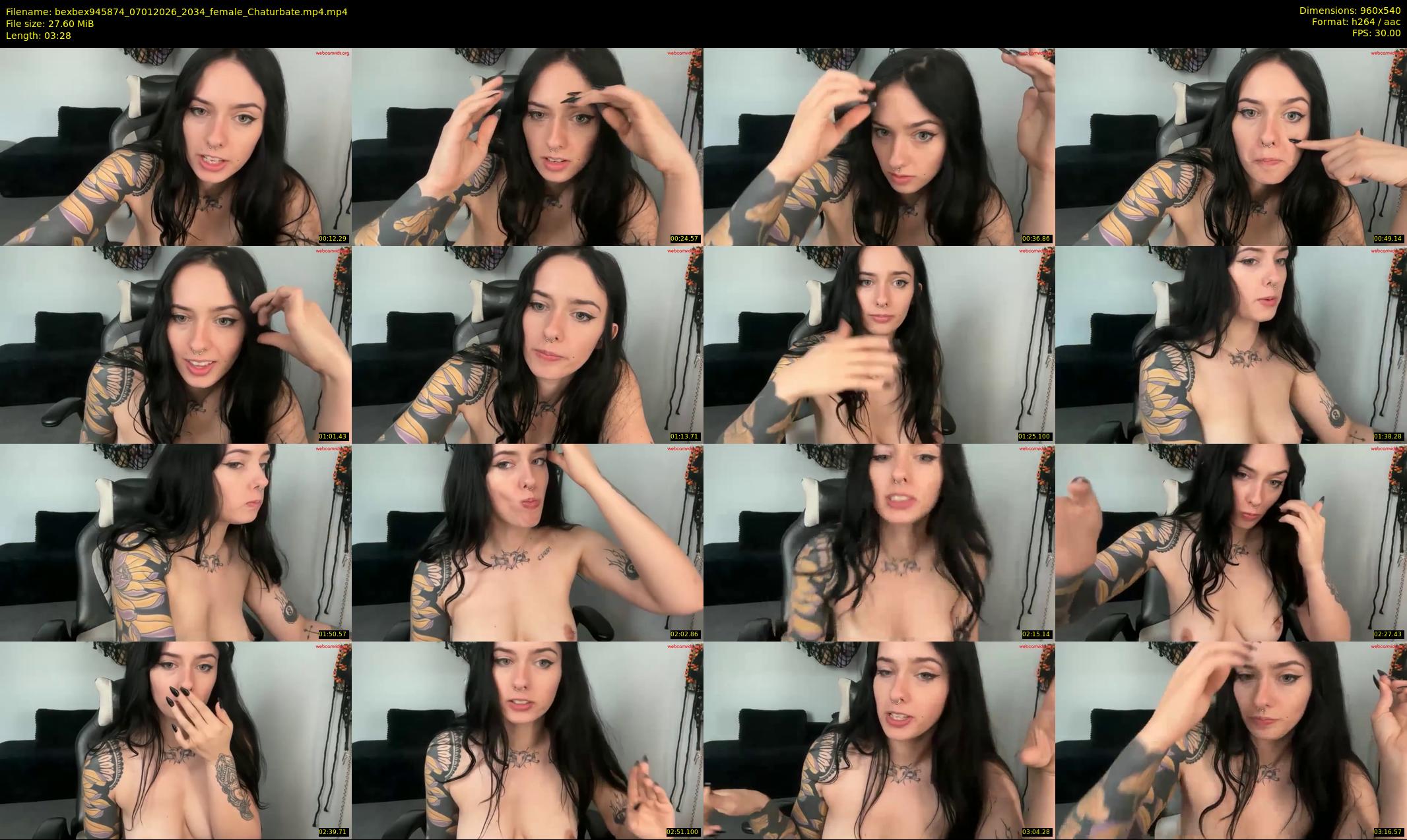bexbex945874 — 4 minute Chaturbate female cam show recording, 480p, Jan 7, 2026