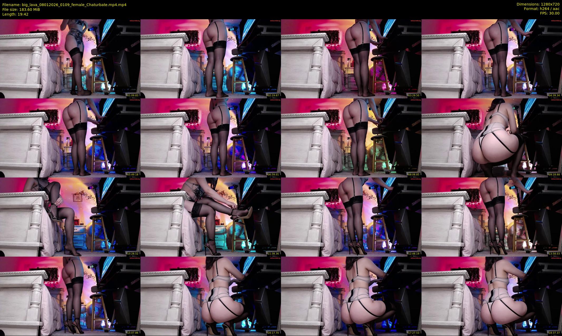 big_lava — 20 minute Chaturbate female cam show recording, 720p, Jan 8, 2026