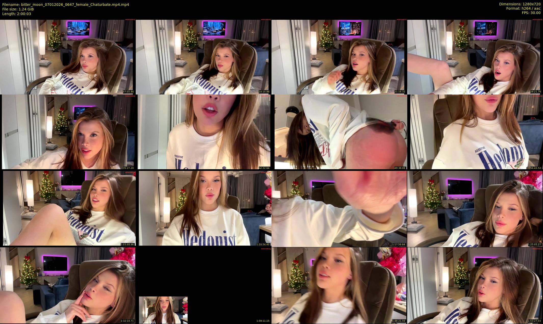 bitter_moon — 121 minute Chaturbate female cam show recording, 720p, Jan 7, 2026