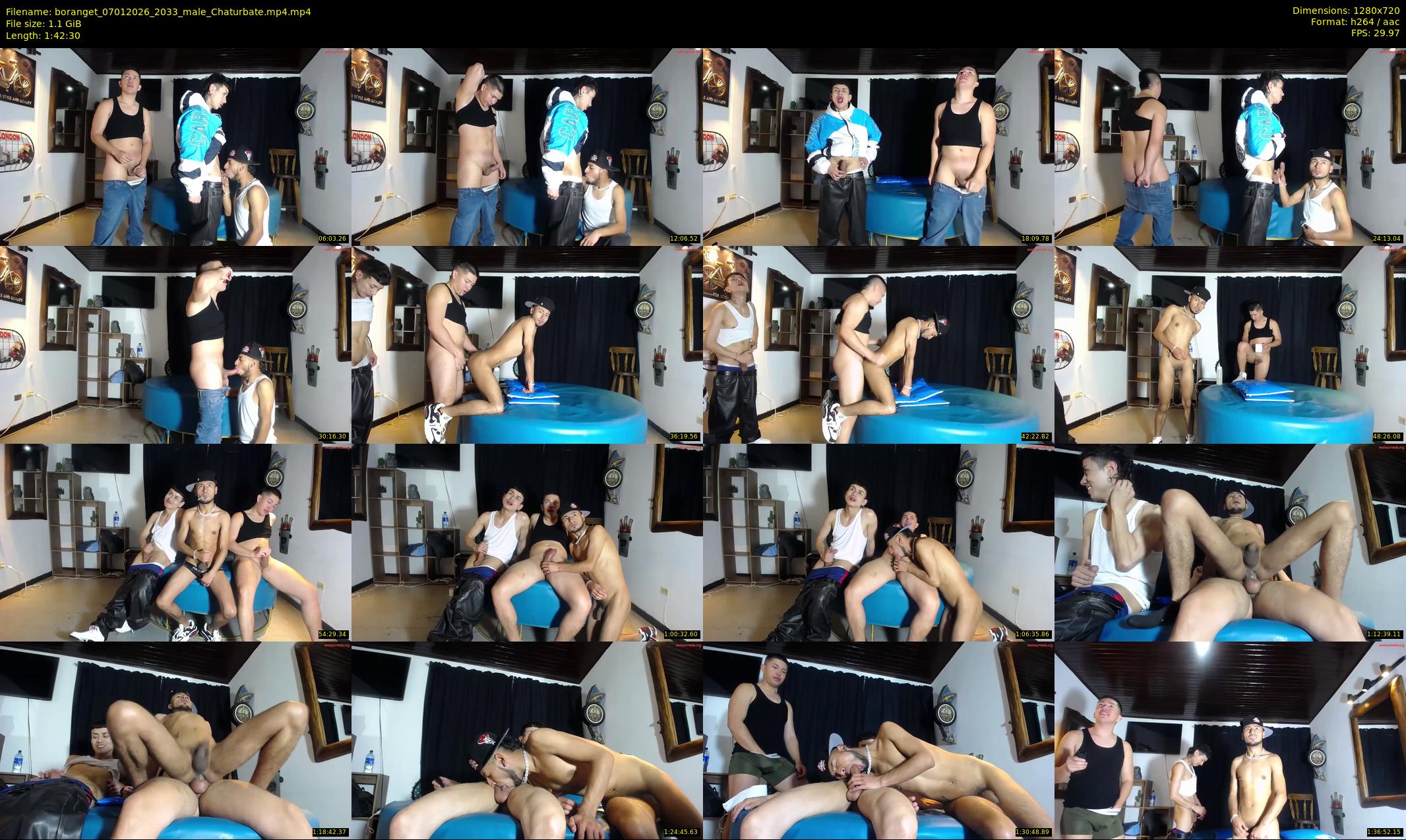 boranget — 103 minute Chaturbate male cam show recording, 720p, Jan 7, 2026