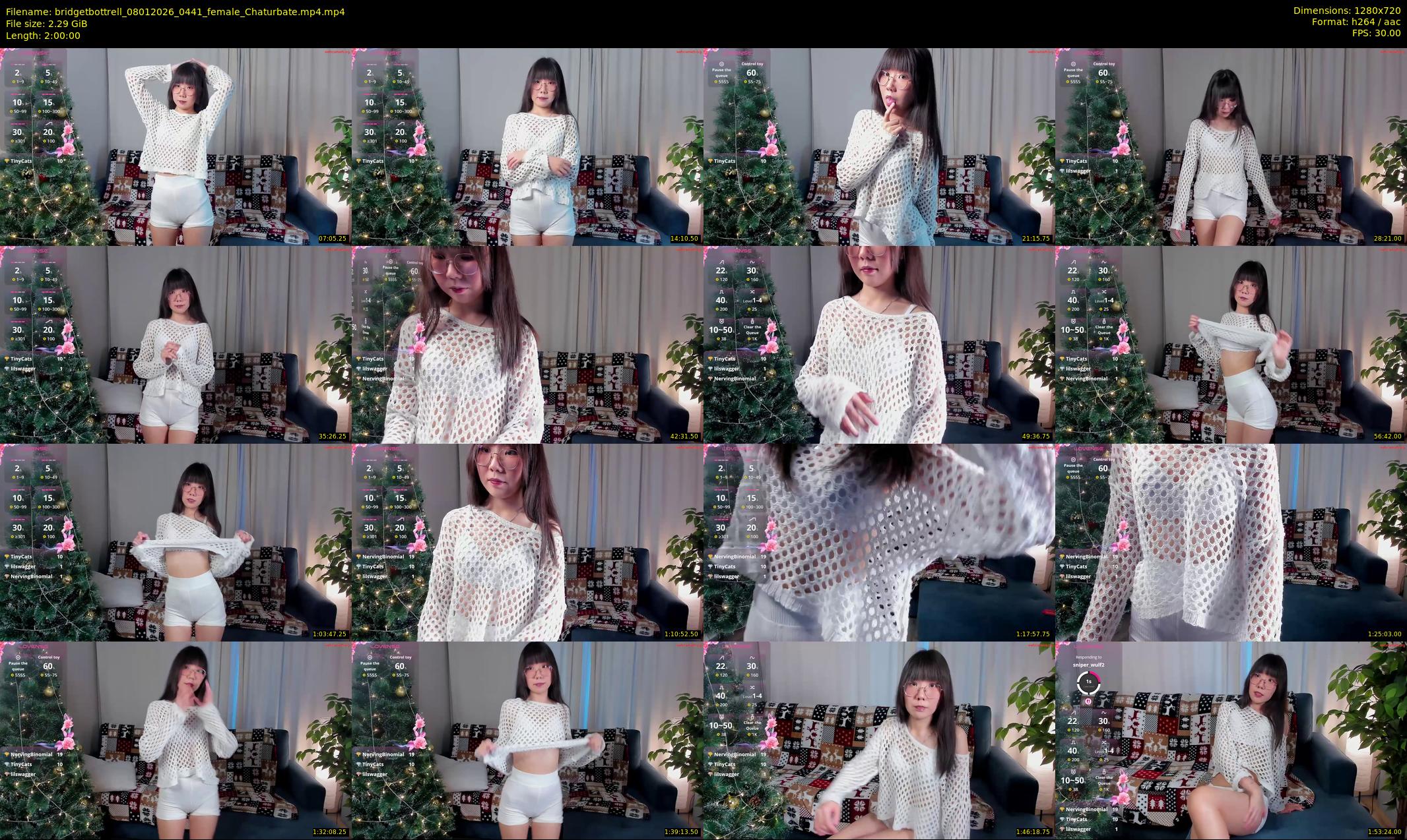 bridgetbottrell — 120 minute Chaturbate female cam show recording, 720p, Jan 8, 2026