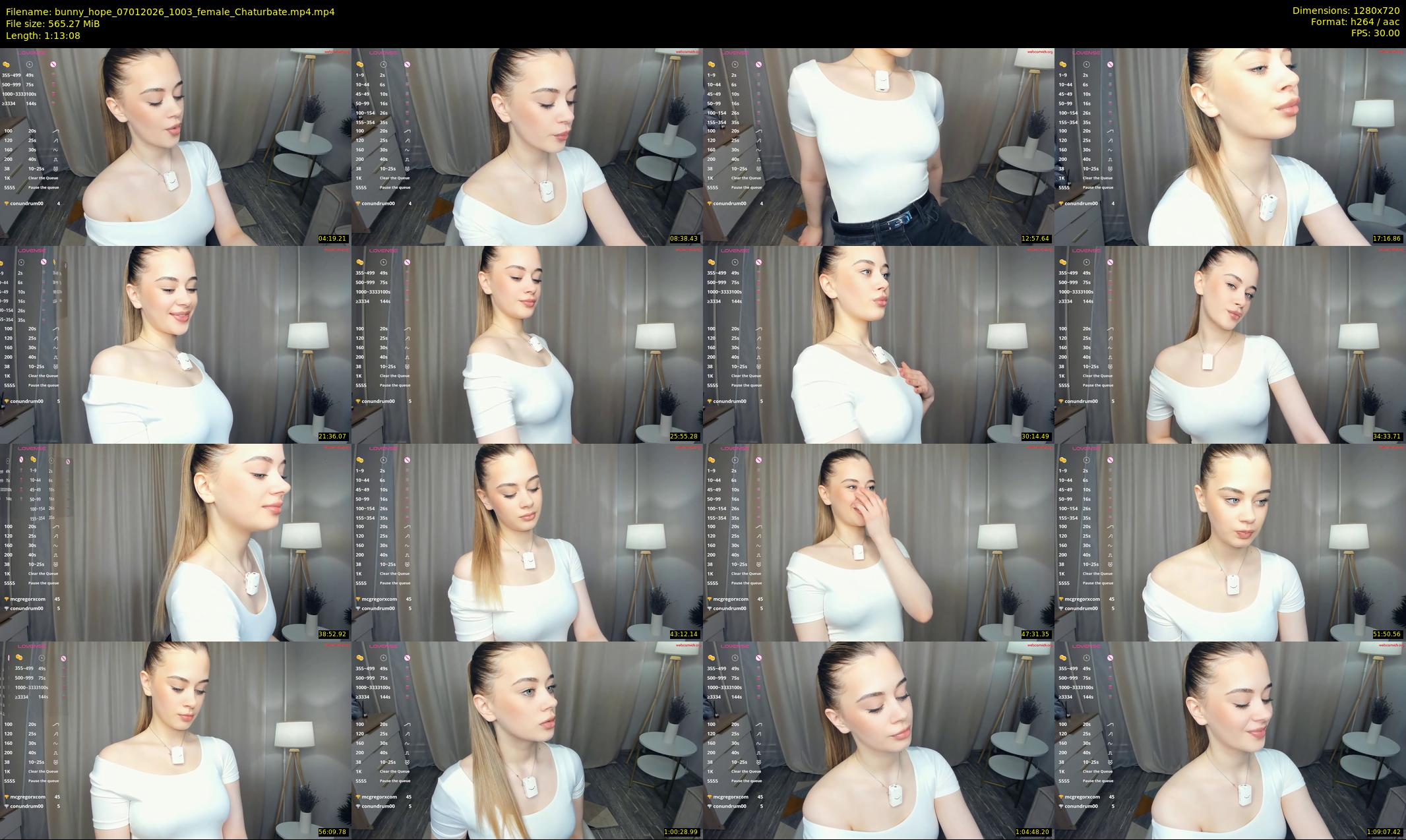 bunny_hope — 74 minute Chaturbate female cam show recording, 720p, Jan 7, 2026