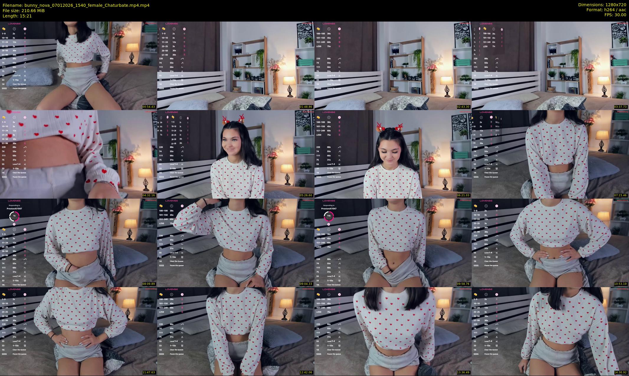 bunny_nova — 16 minute Chaturbate female cam show recording, 720p, Jan 7, 2026