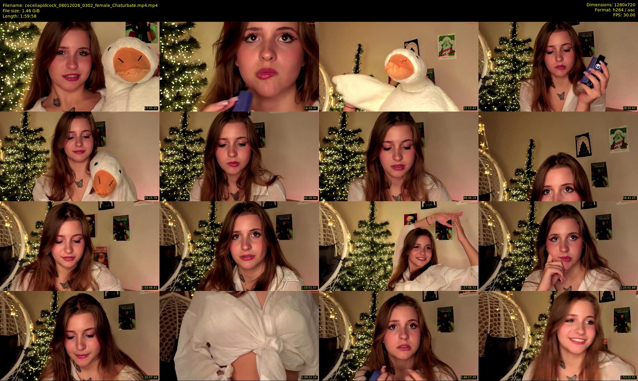 ceceliapidcock — 120 minute Chaturbate female cam show recording, 720p, Jan 8, 2026