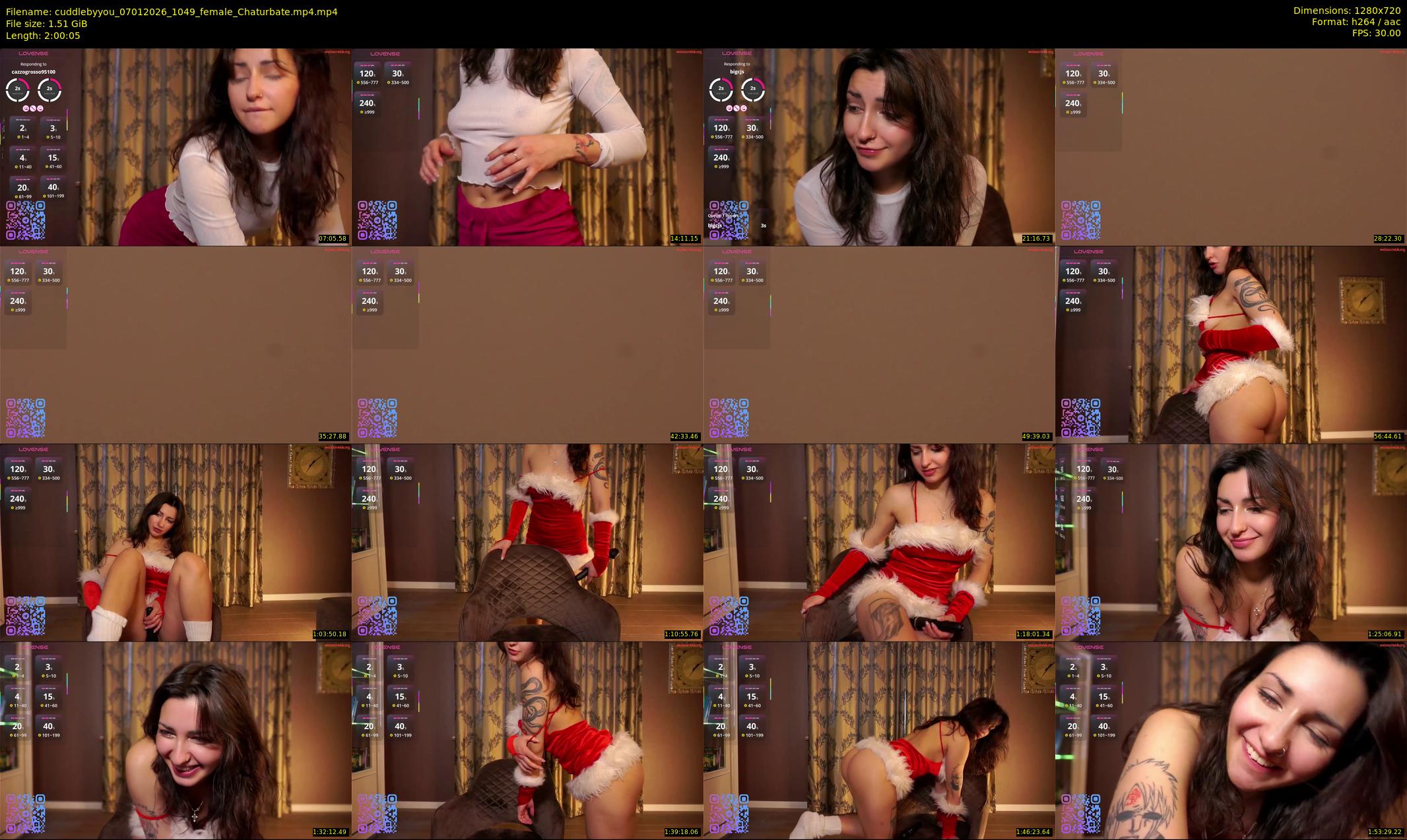 cuddlebyyou — 121 minute Chaturbate female cam show recording, 720p, Jan 7, 2026