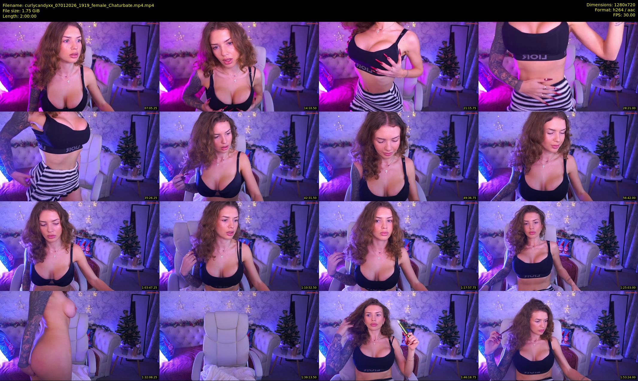 curlycandyxx — 120 minute Chaturbate female cam show recording, 720p, Jan 7, 2026