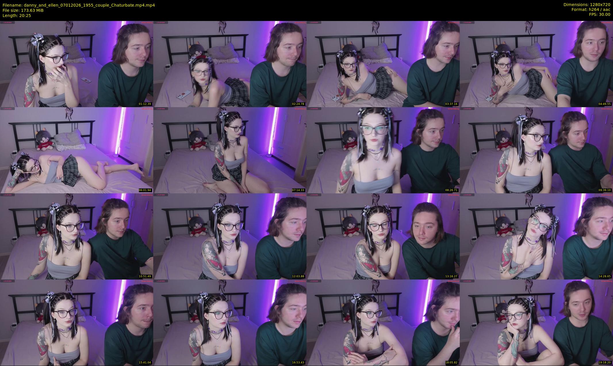 danny_and_ellen — 21 minute Chaturbate couple cam show recording, 720p, Jan 7, 2026