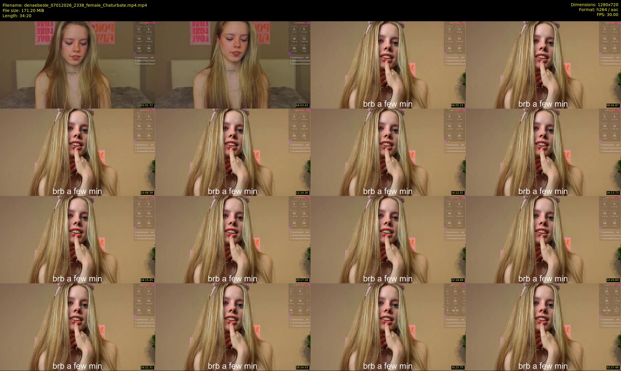 denaebeste — 35 minute Chaturbate female cam show recording, 720p, Jan 7, 2026
