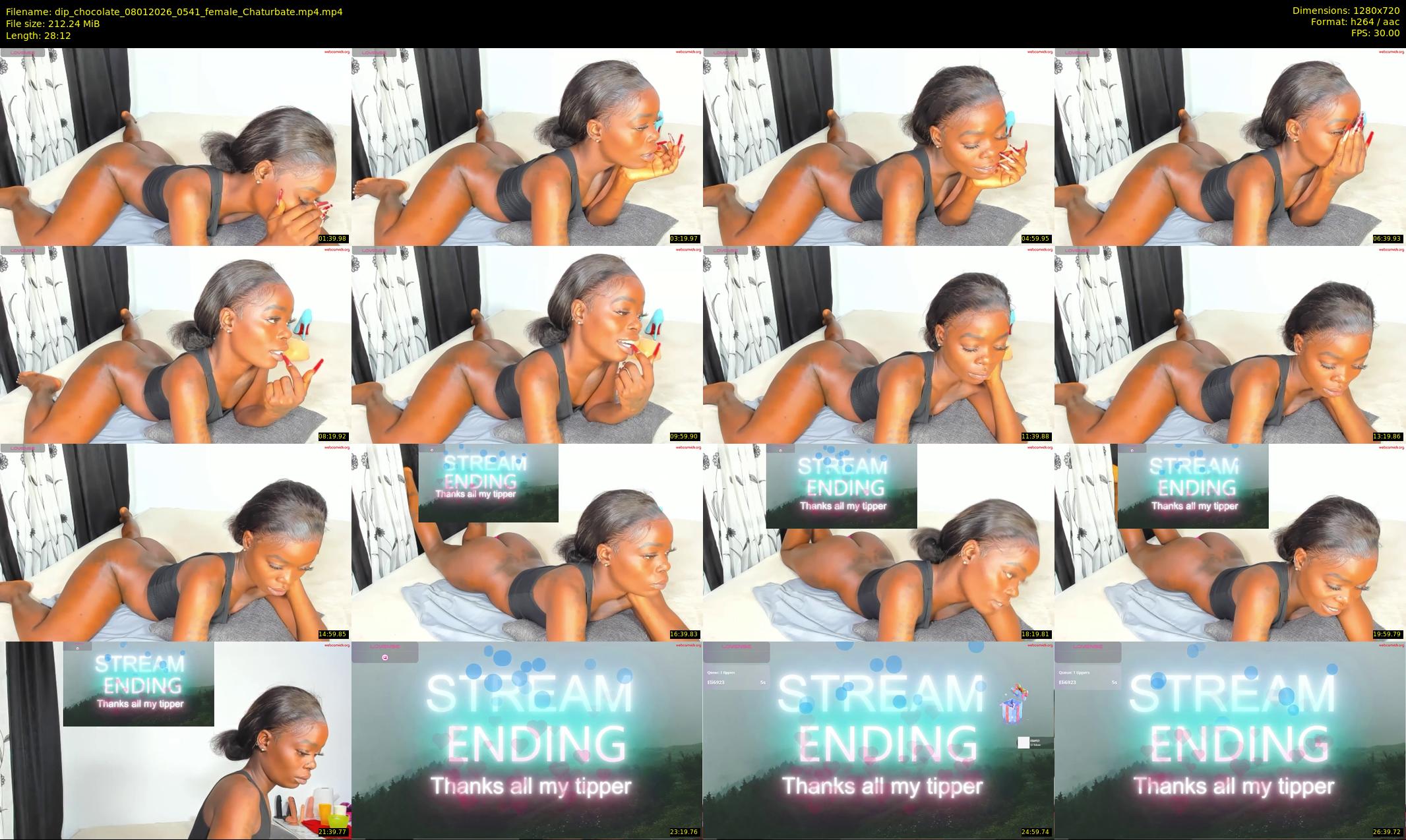 dip_chocolate — 29 minute Chaturbate couple cam show recording, 720p, Jan 8, 2026