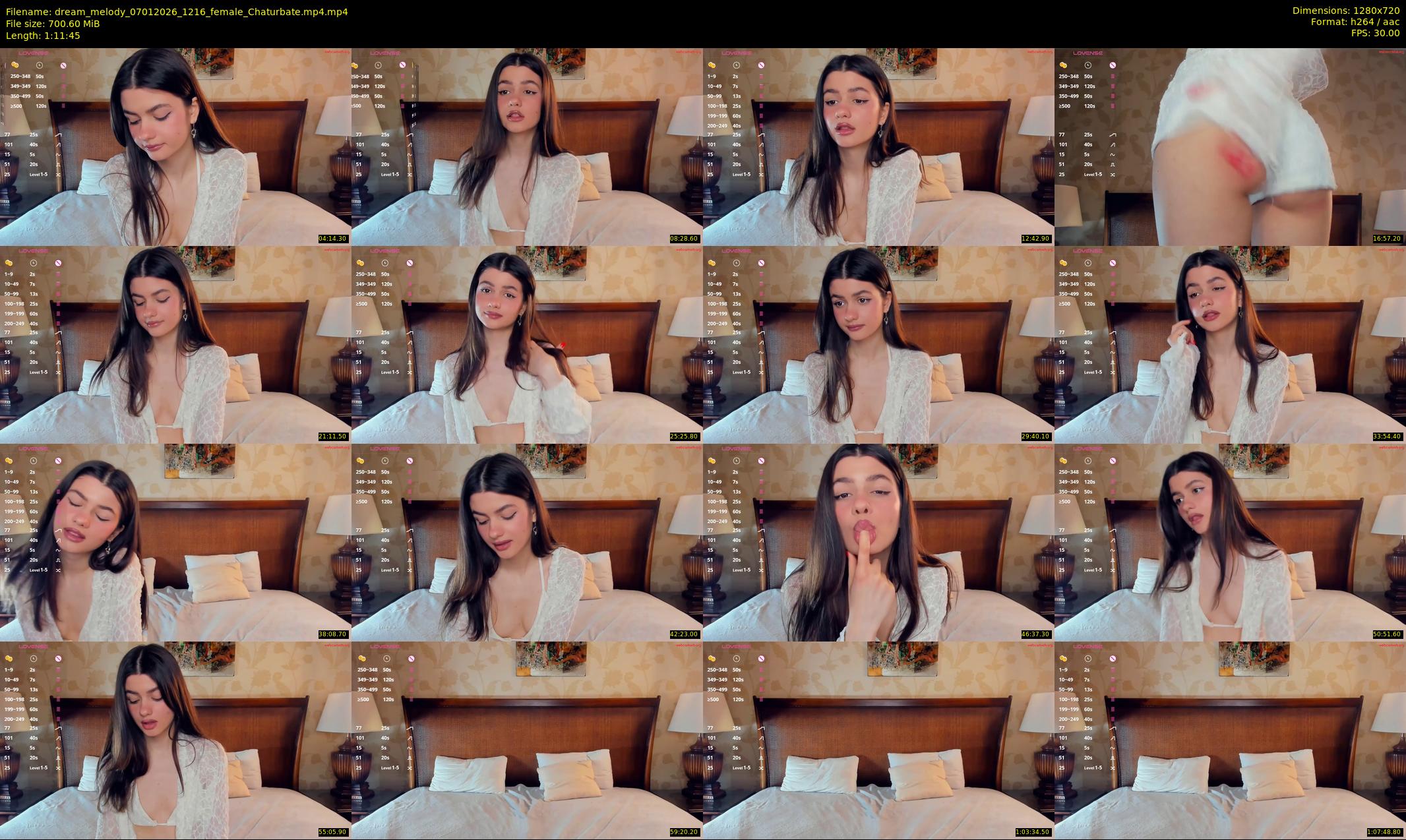 dream_melody — 72 minute Chaturbate female cam show recording, 720p, Jan 7, 2026