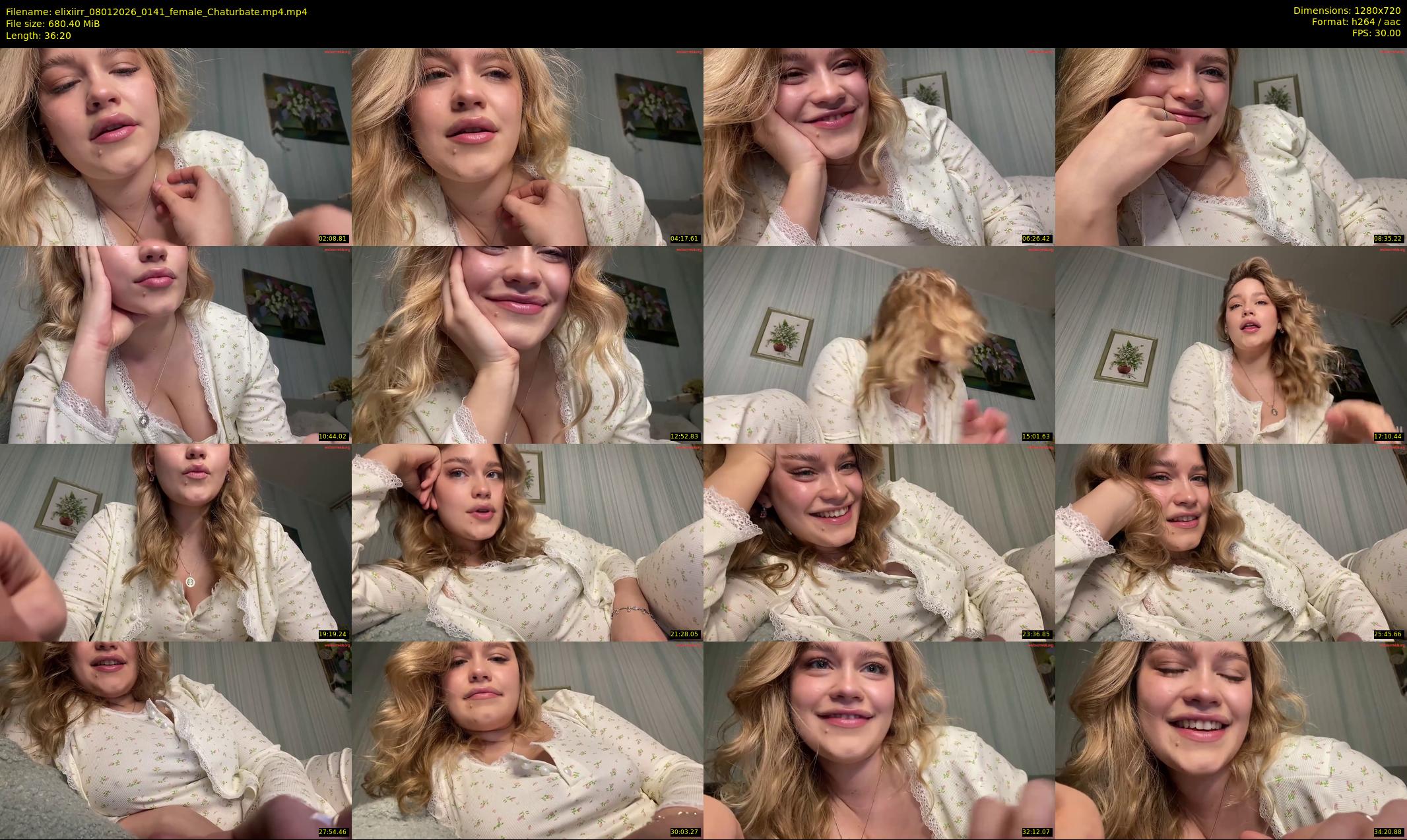 elixiirr — 37 minute Chaturbate female cam show recording, 720p, Jan 8, 2026