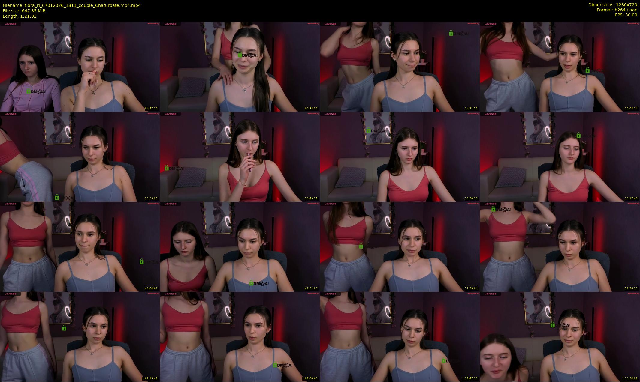 flora_ri — 82 minute Chaturbate female cam show recording, 720p, Jan 7, 2026