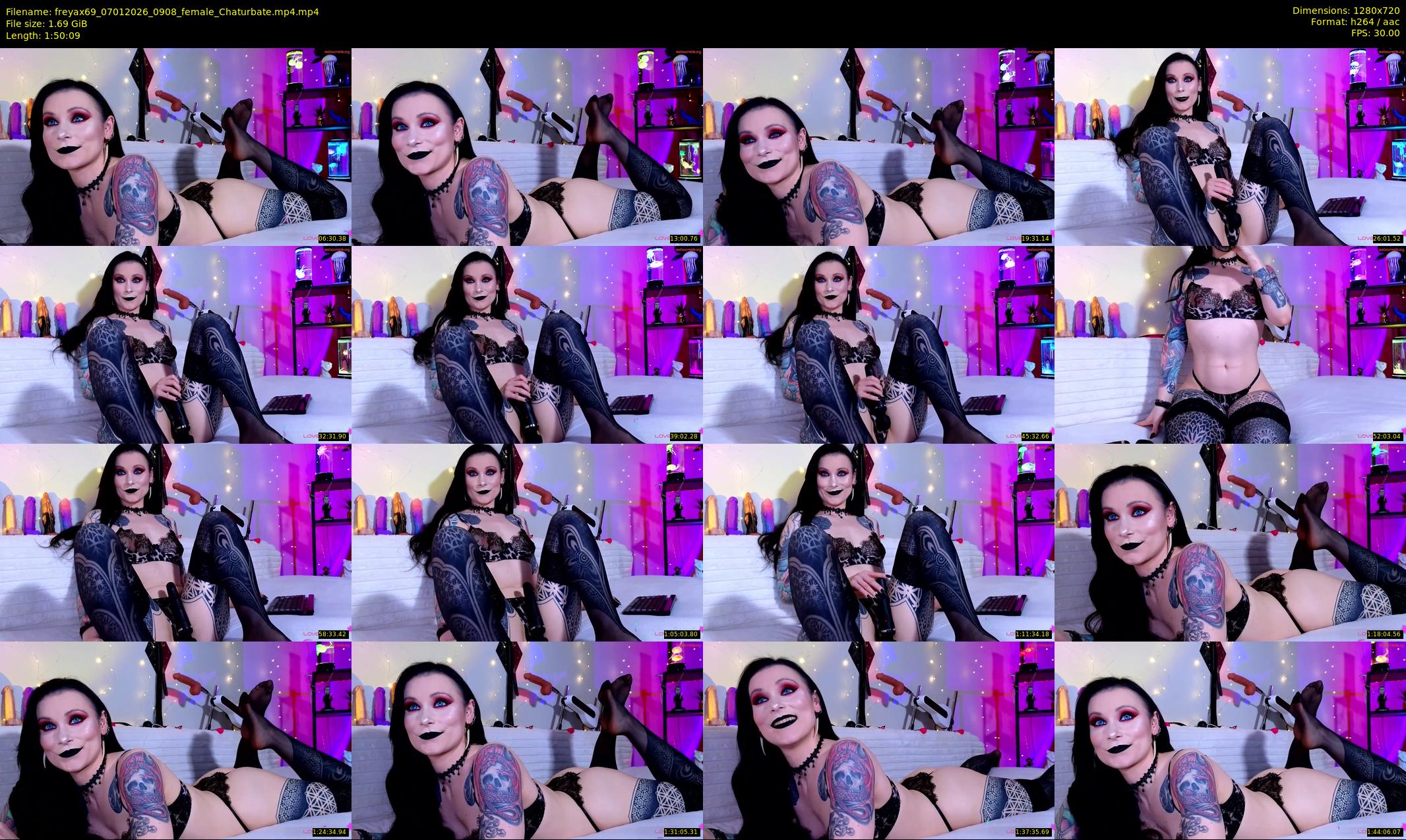 freyax69 — 111 minute Chaturbate female cam show recording, 720p, Jan 7, 2026