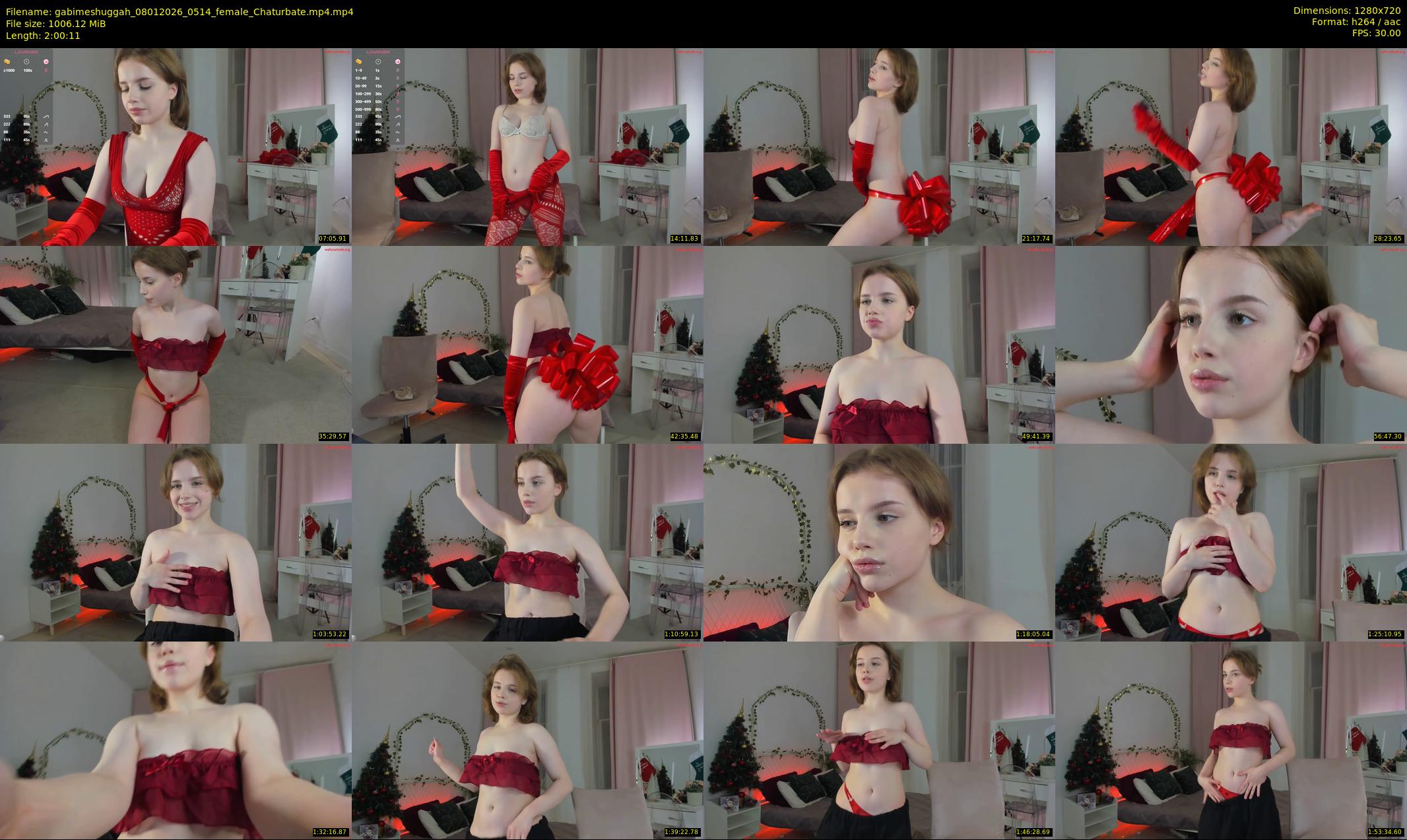 gabimeshuggah — 121 minute Chaturbate female cam show recording, 720p, Jan 8, 2026