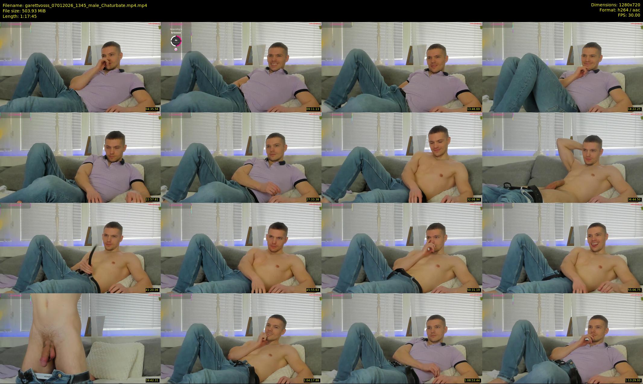 garettvosss — 78 minute Chaturbate male cam show recording, 720p, Jan 7, 2026