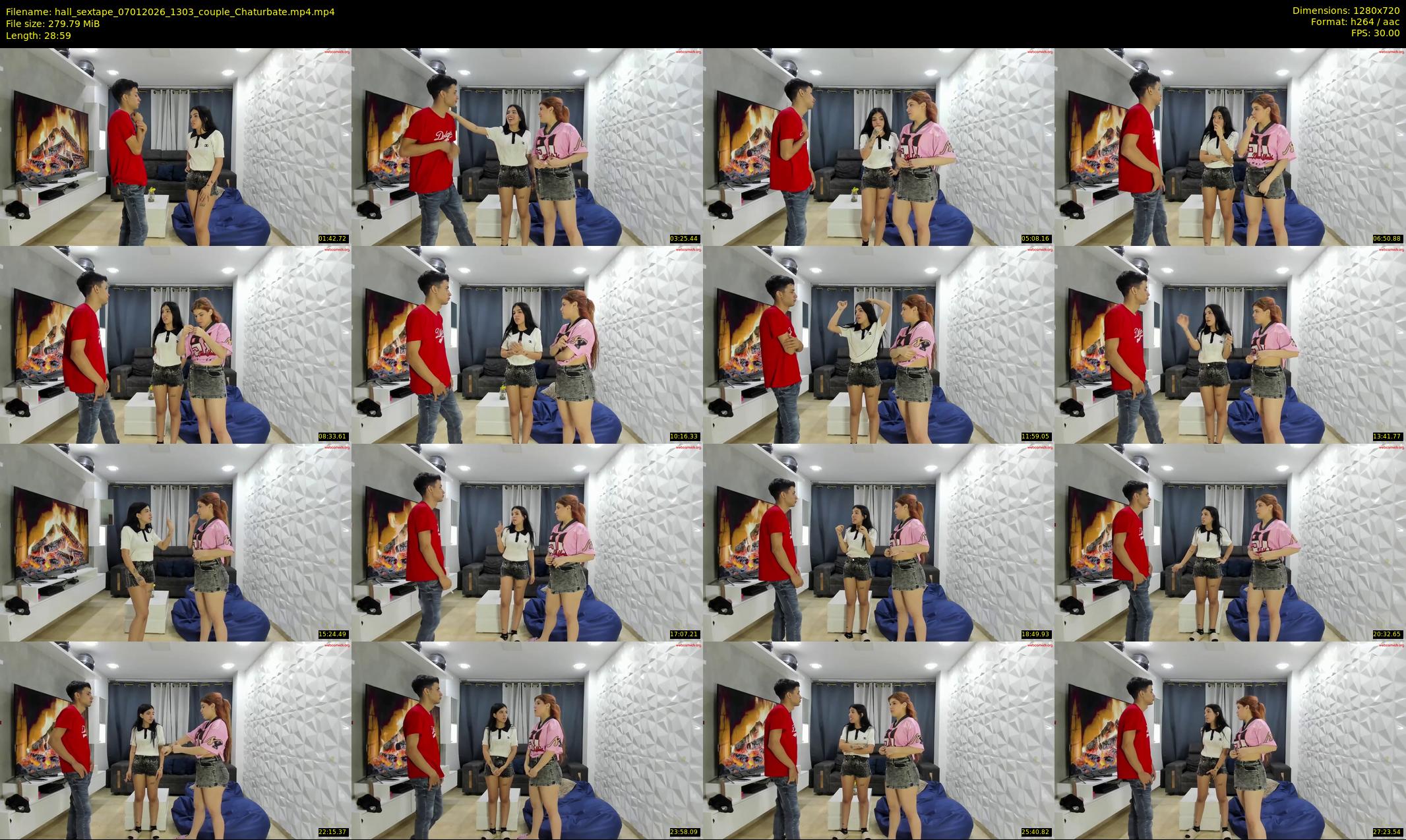 hall_sextape — 29 minute Chaturbate couple cam show recording, 720p, Jan 7, 2026