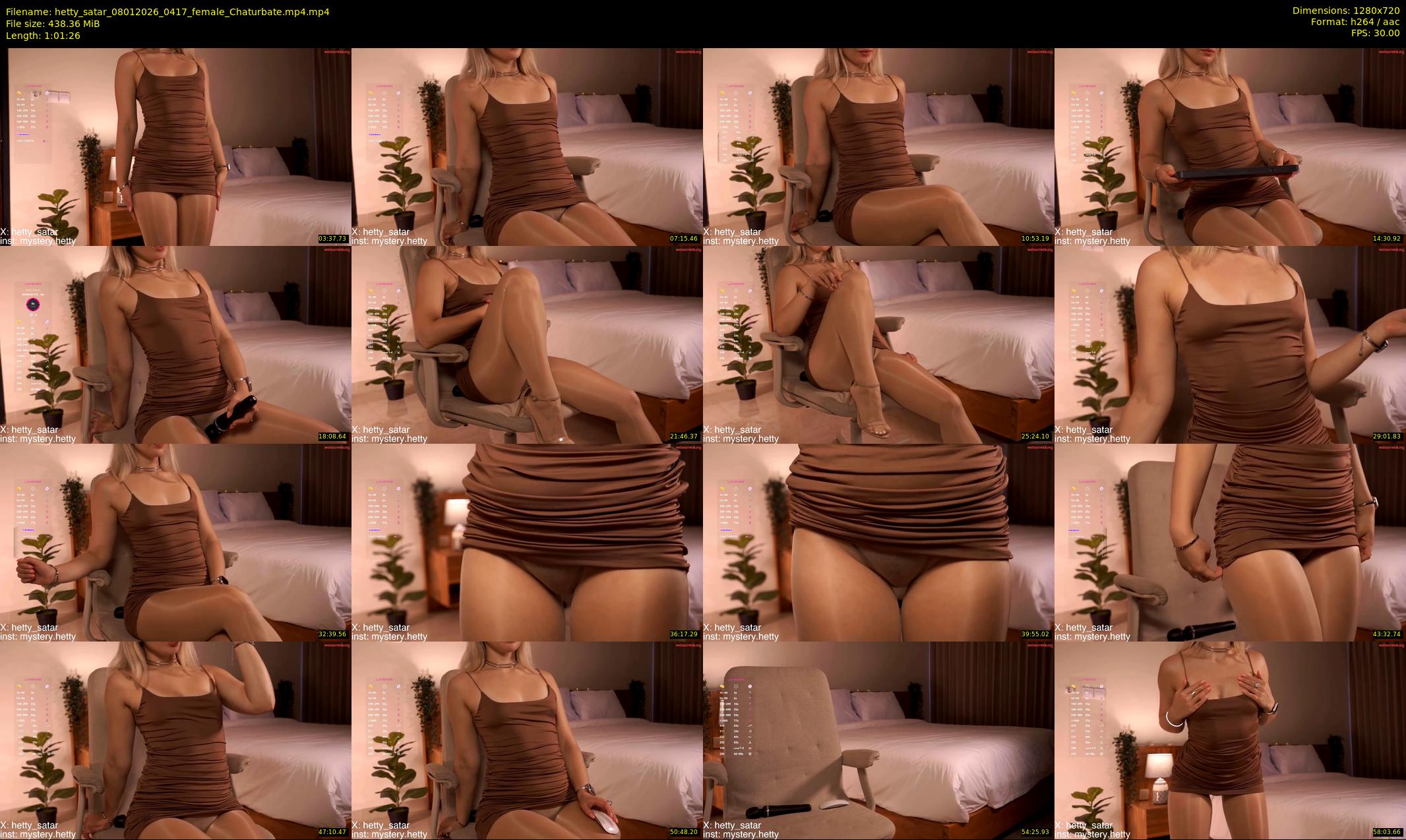 hetty_satar — 62 minute Chaturbate female cam show recording, 720p, Jan 8, 2026