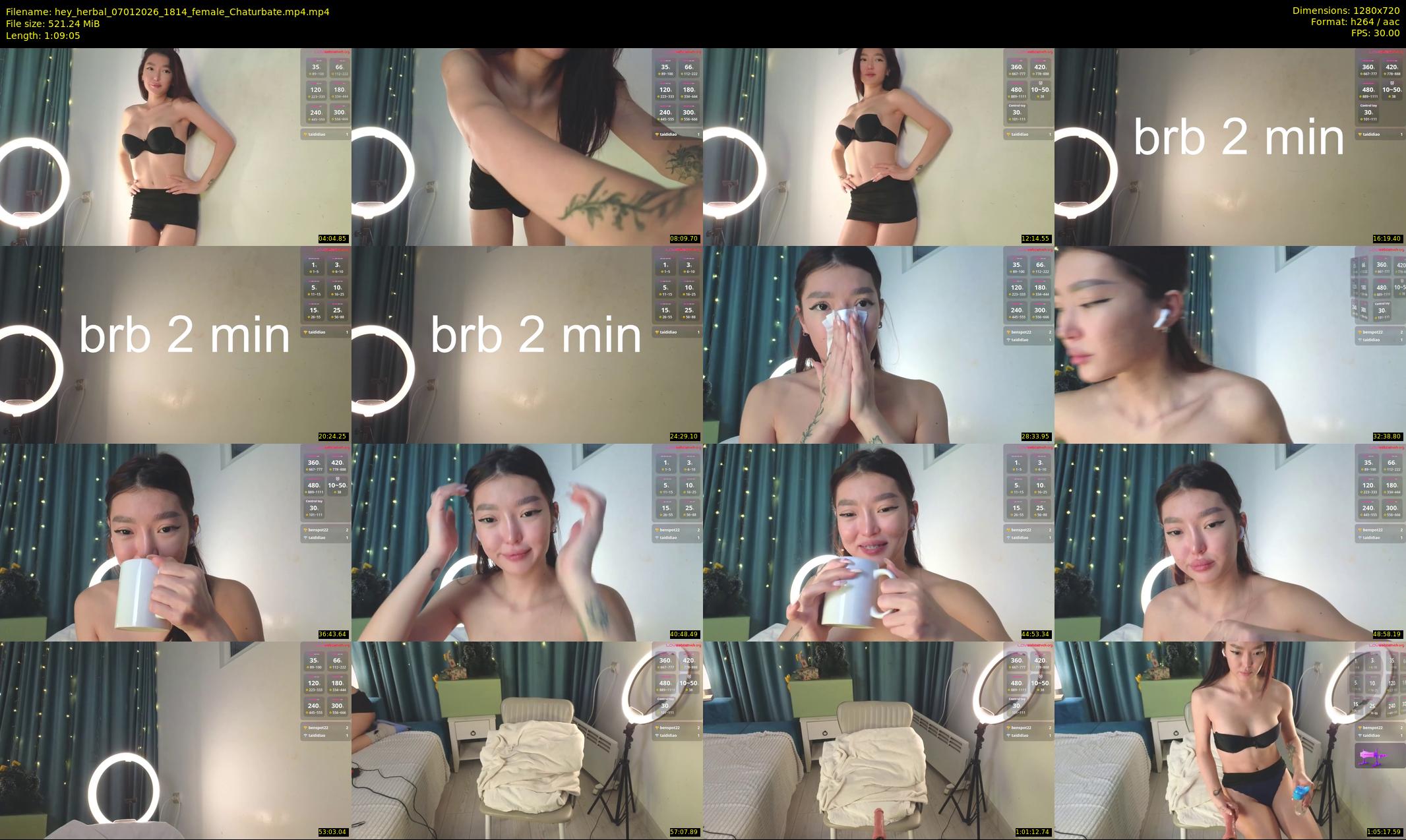hey_herbal — 70 minute Chaturbate female cam show recording, 720p, Jan 7, 2026