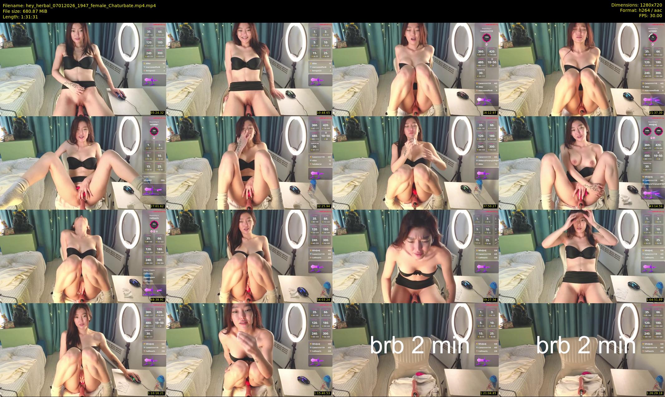 hey_herbal — 92 minute Chaturbate female cam show recording, 720p, Jan 7, 2026