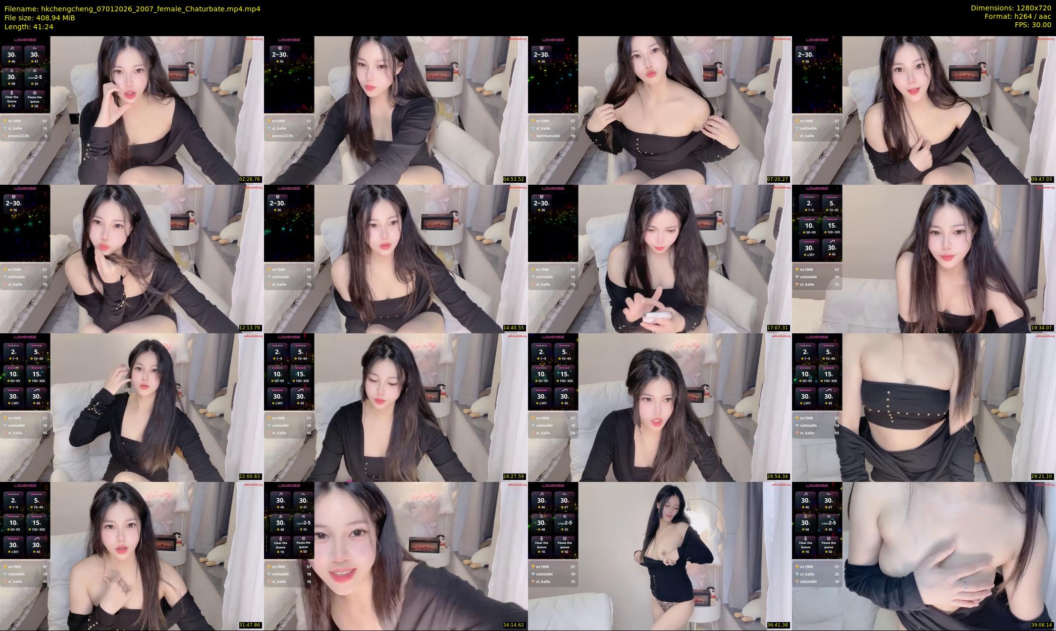 hkchengcheng — 42 minute Chaturbate female cam show recording, 720p, Jan 7, 2026