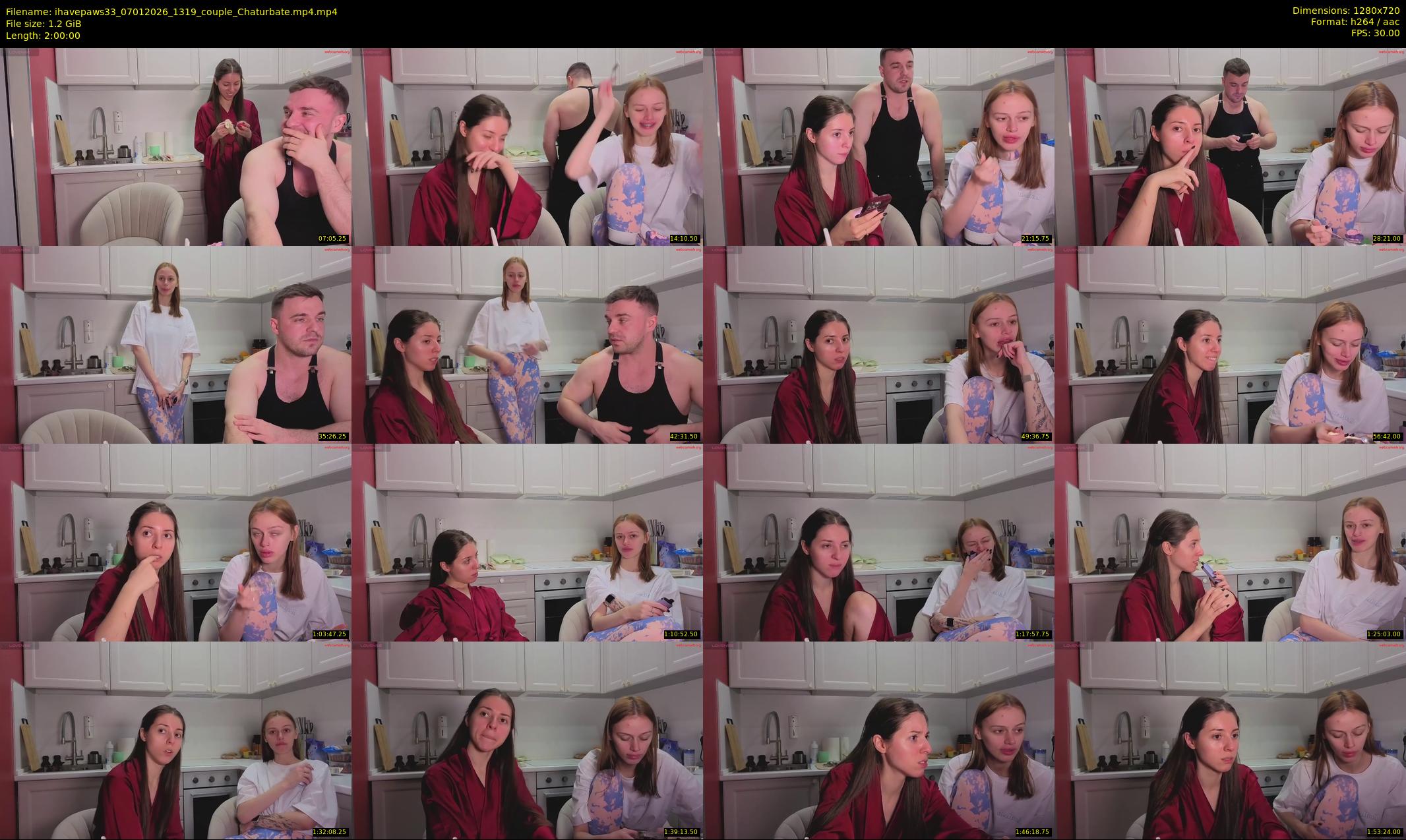 ihavepaws33 — 120 minute Chaturbate couple cam show recording, 720p, Jan 7, 2026