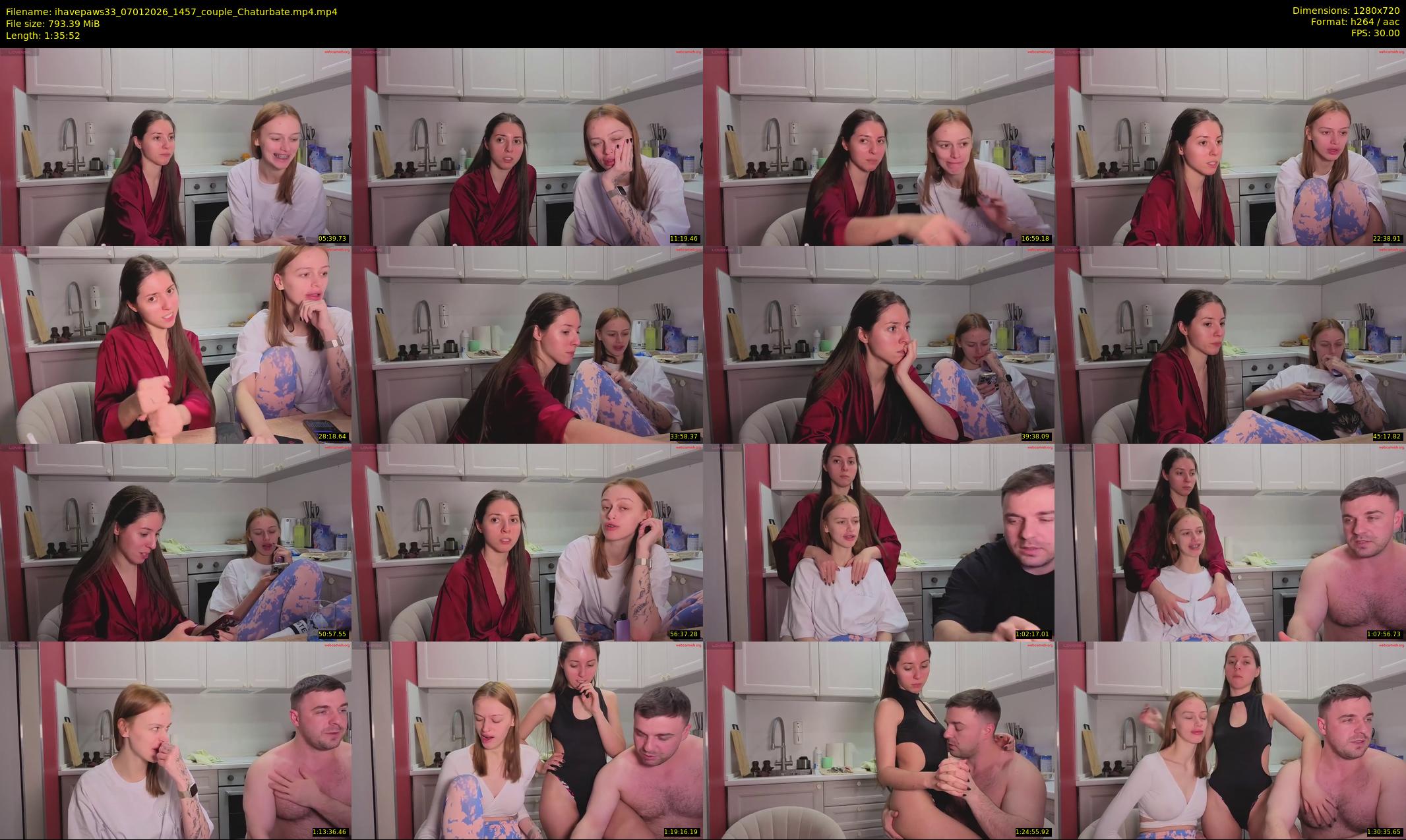 ihavepaws33 — 96 minute Chaturbate couple cam show recording, 720p, Jan 7, 2026