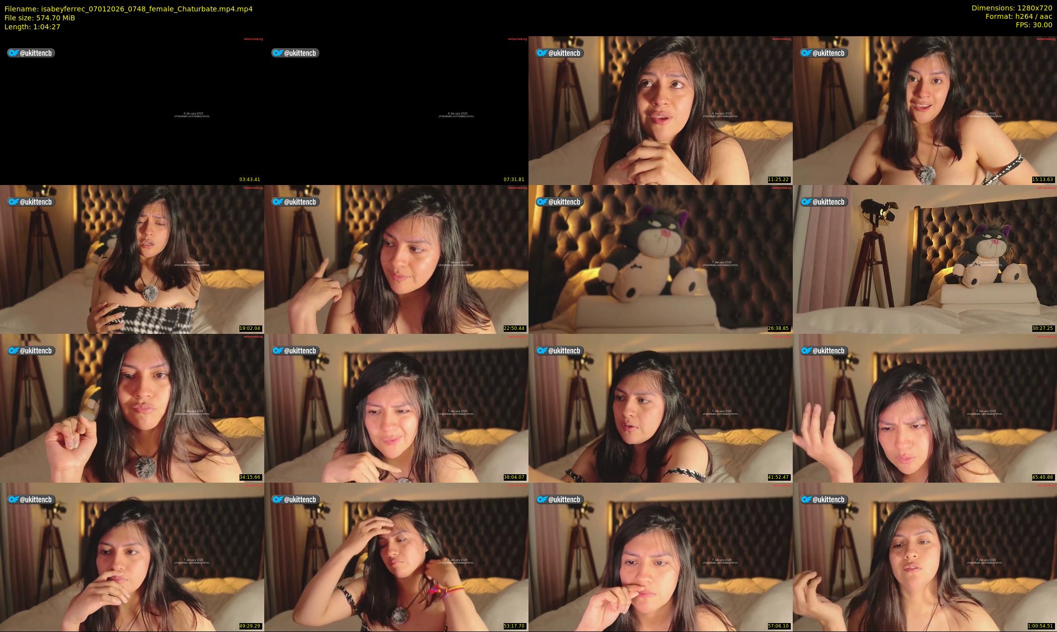 isabeyferrec — 65 minute Chaturbate female cam show recording, 720p, Jan 7, 2026