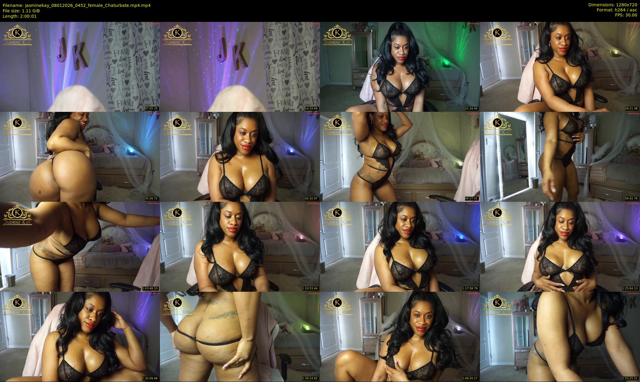 jasminekay — 121 minute Chaturbate female cam show recording, 720p, Jan 8, 2026