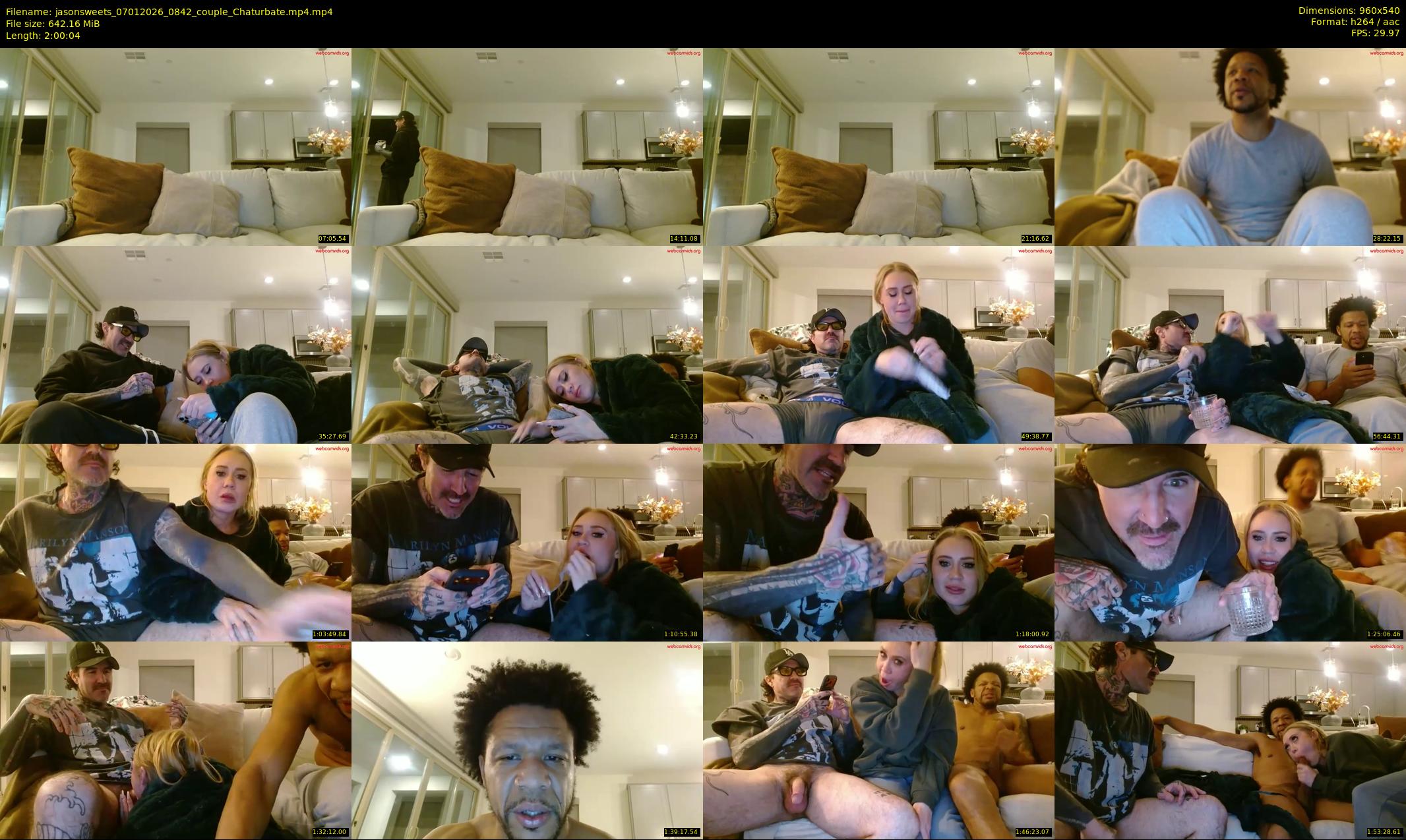 jasonsweets — 121 minute Chaturbate couple cam show recording, 480p, Jan 7, 2026