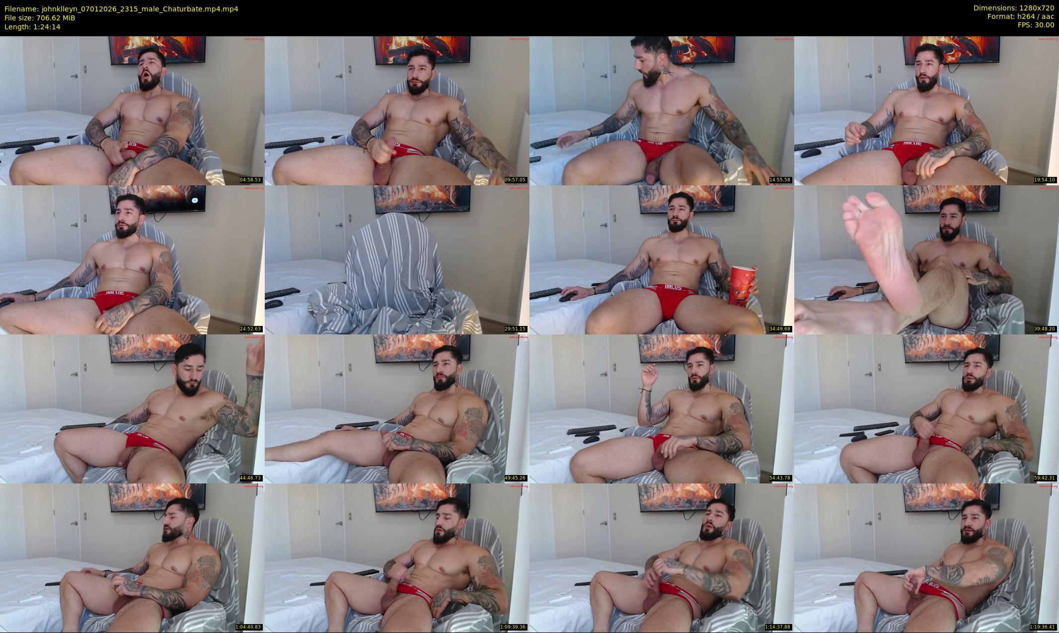 johnklleyn — 85 minute Chaturbate male cam show recording, 720p, Jan 7, 2026