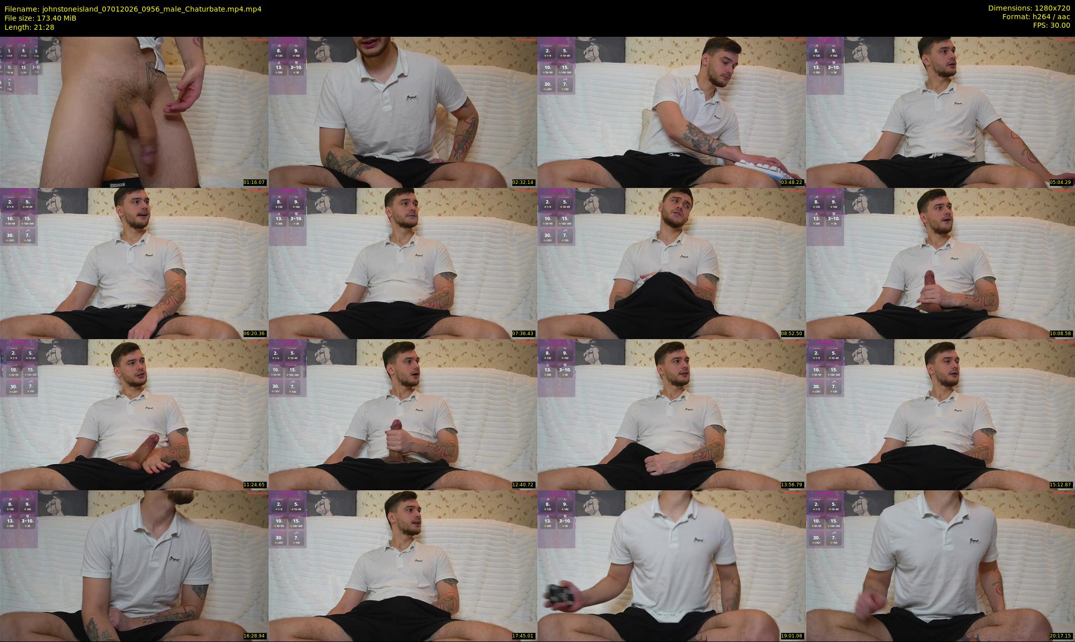 johnstoneisland — 22 minute Chaturbate male cam show recording, 720p, Jan 7, 2026