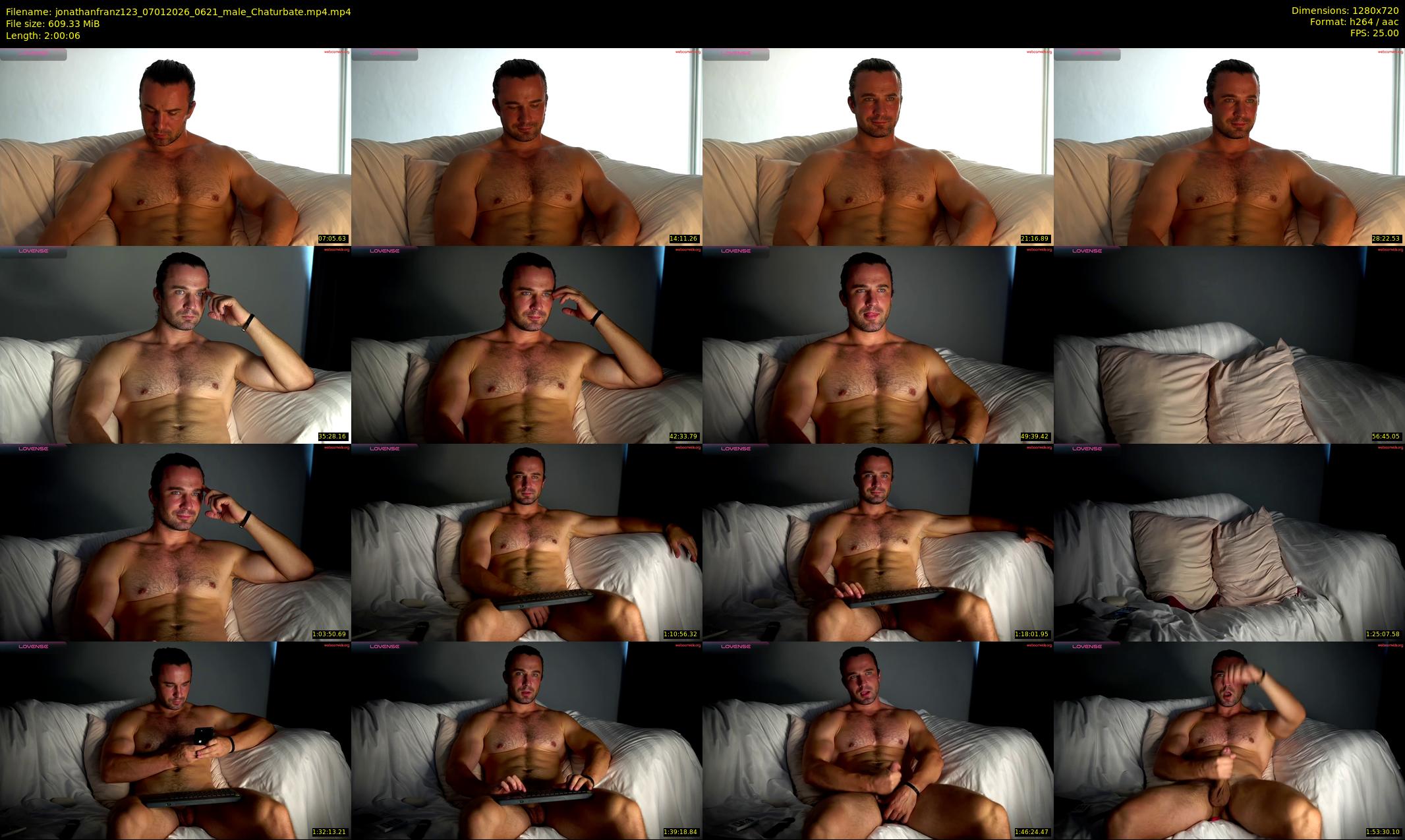jonathanfranz123 — 121 minute Chaturbate male cam show recording, 720p, Jan 7, 2026
