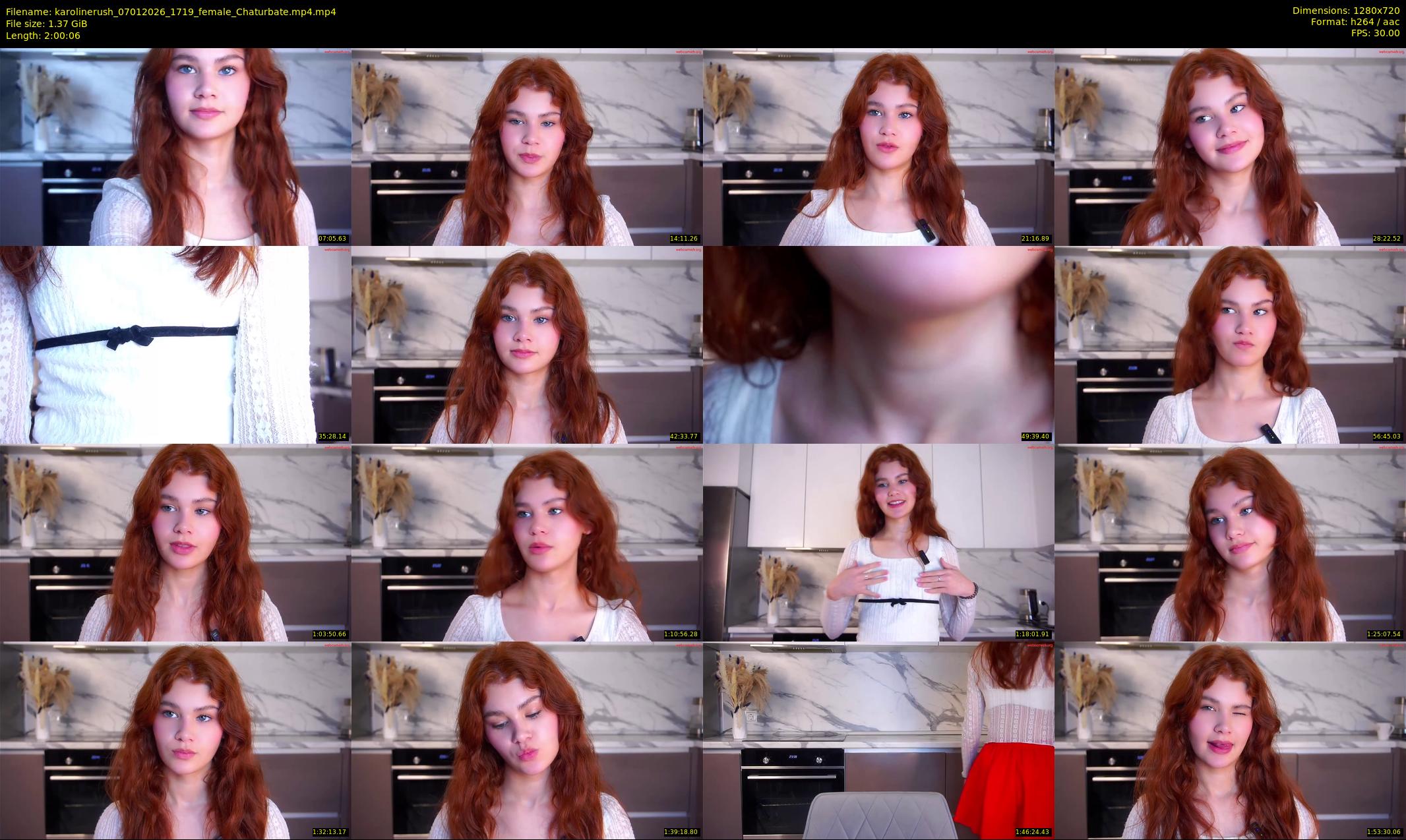 karolinerush — 121 minute Chaturbate female cam show recording, 720p, Jan 7, 2026