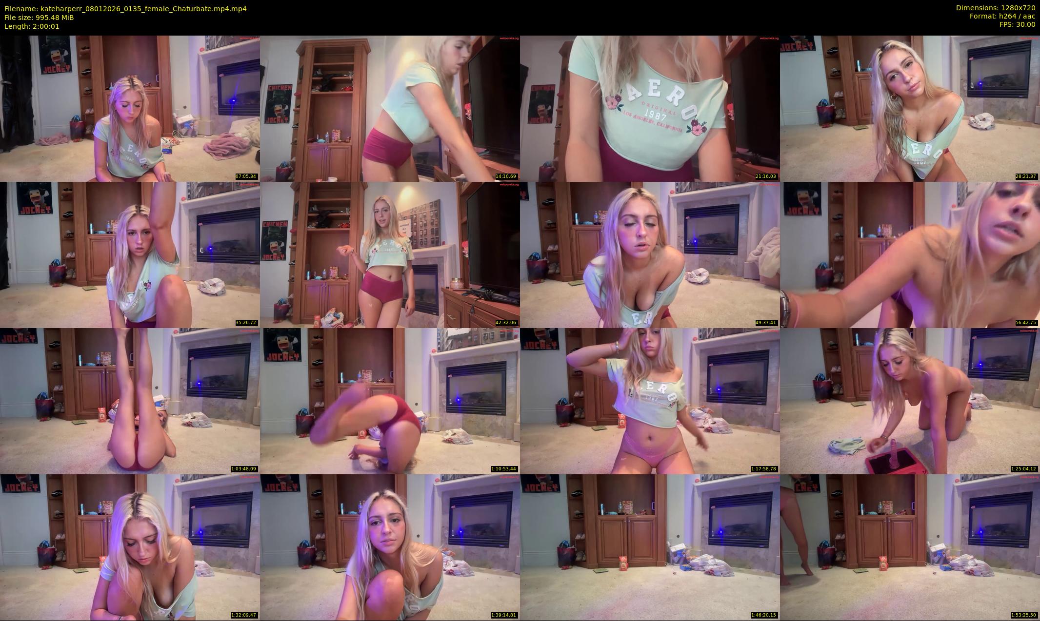 kateharperr — 121 minute Chaturbate female cam show recording, 720p, Jan 8, 2026