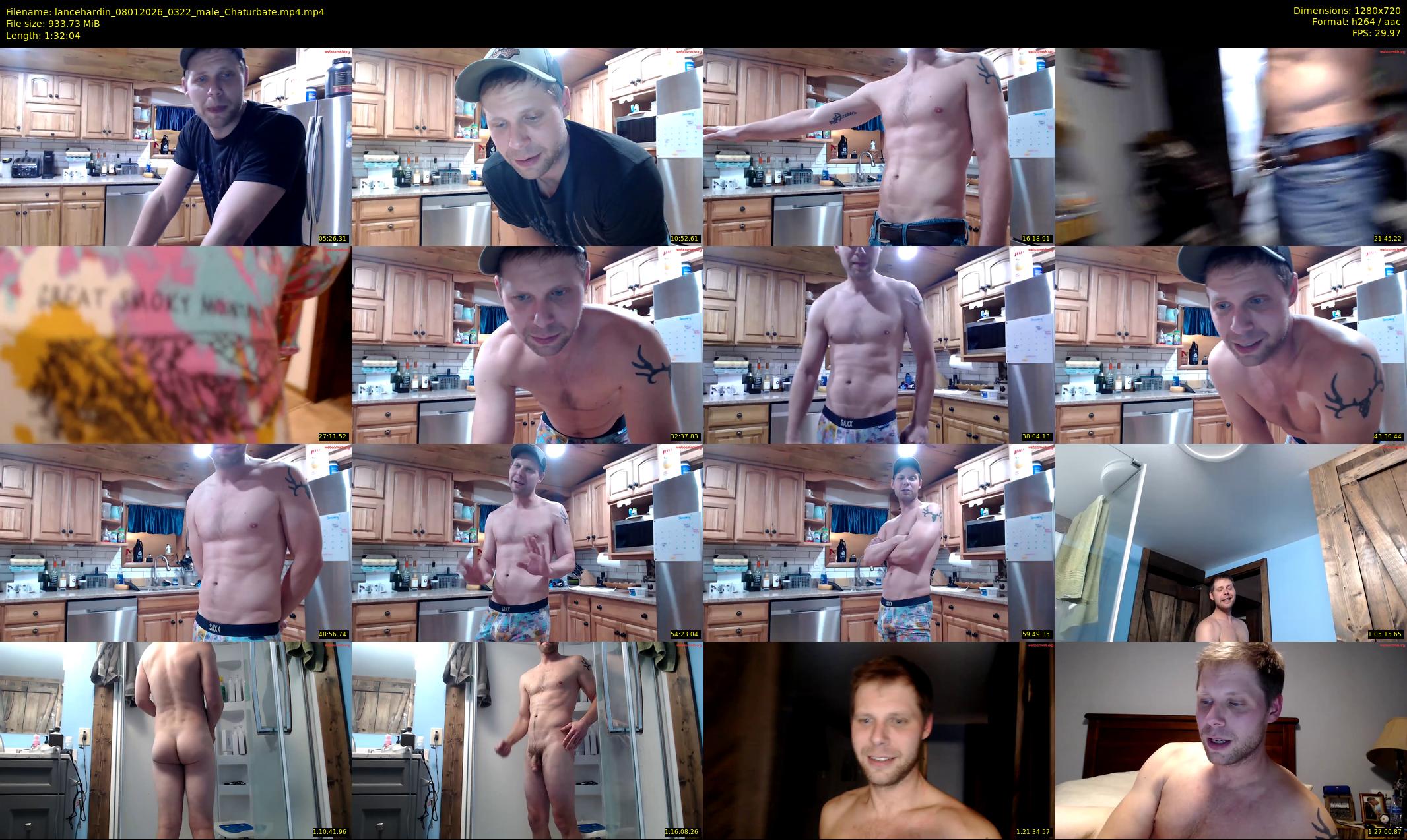 lancehardin — 93 minute Chaturbate male cam show recording, 720p, Jan 8, 2026