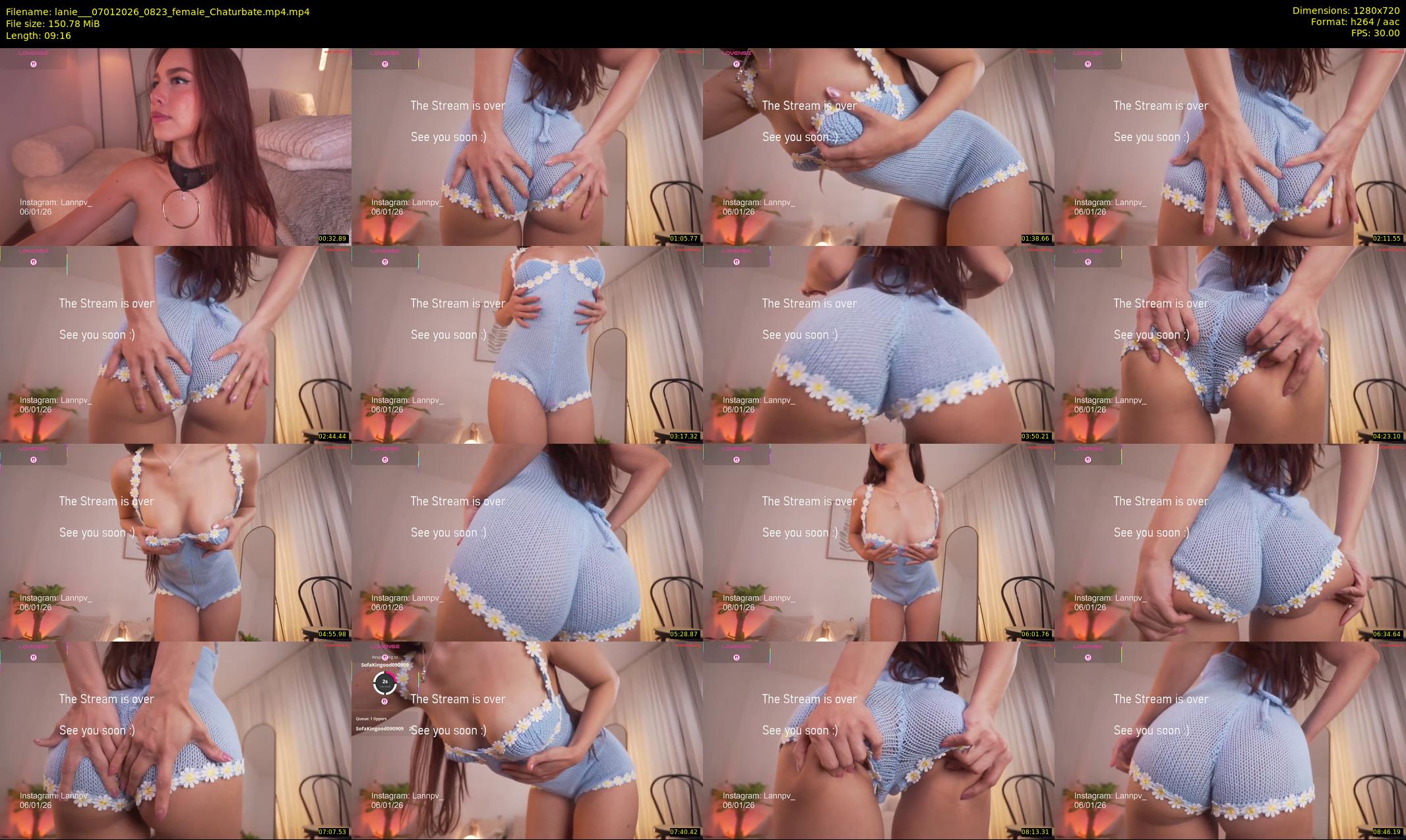 lanie__ — 10 minute Chaturbate female cam show recording, 720p, Jan 7, 2026