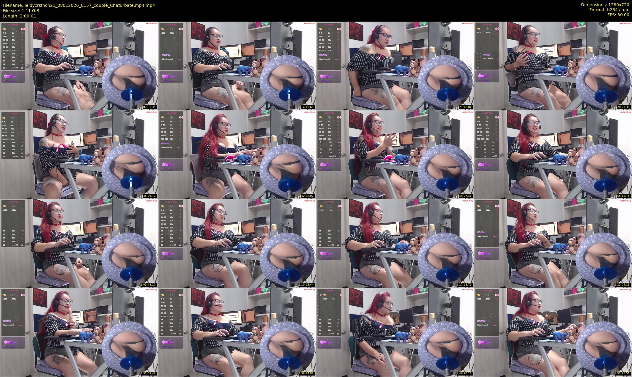 leidycrstnch21 — 121 minute Chaturbate female cam show recording, 720p, Jan 8, 2026