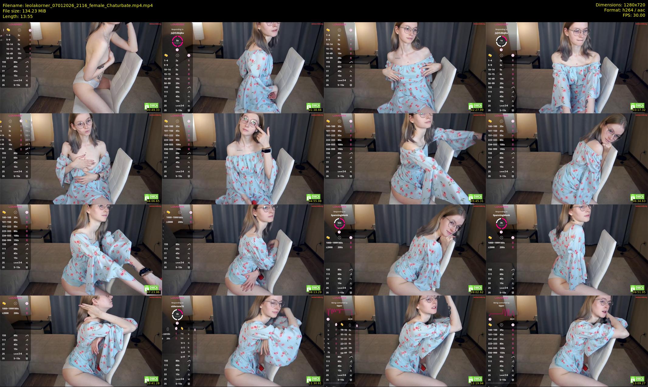 leolakorner — 14 minute Chaturbate female cam show recording, 720p, Jan 7, 2026