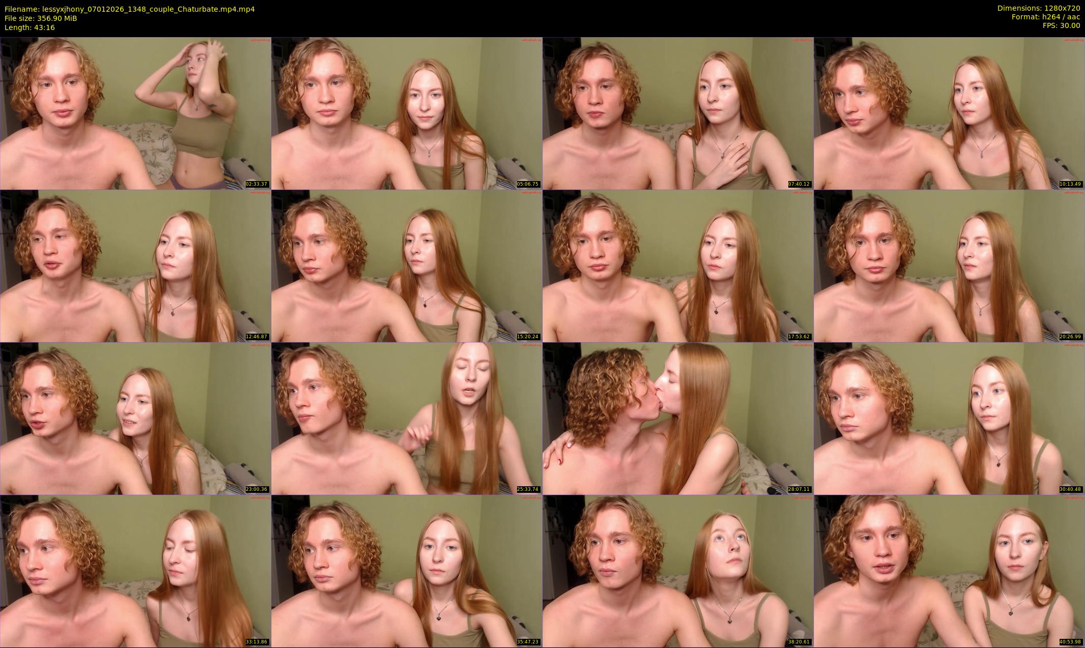 lessyxjhony — 44 minute Chaturbate couple cam show recording, 720p, Jan 7, 2026