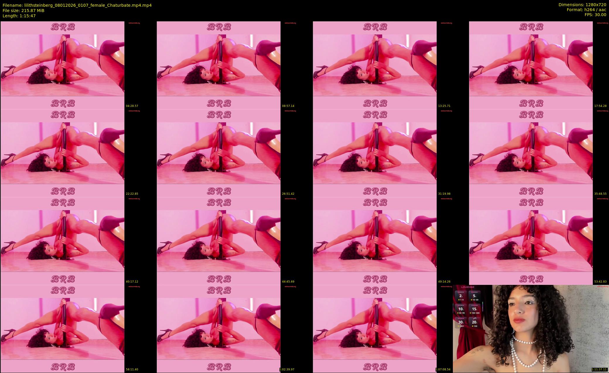 lilithsteinberg — 76 minute Chaturbate female cam show recording, 720p, Jan 8, 2026