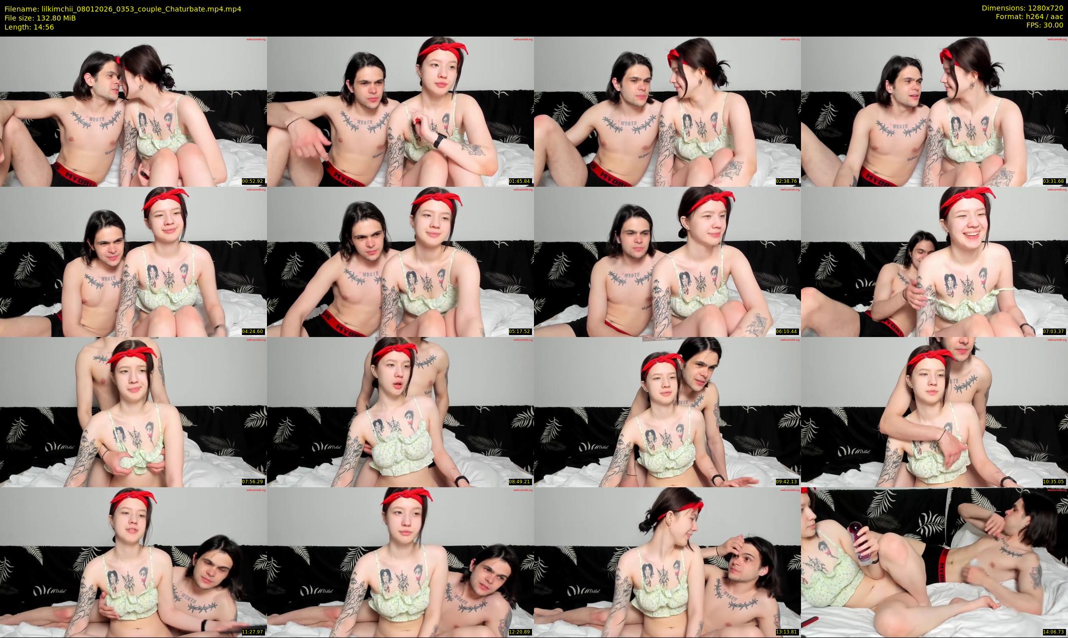 lilkimchii — 15 minute Chaturbate couple cam show recording, 720p, Jan 8, 2026