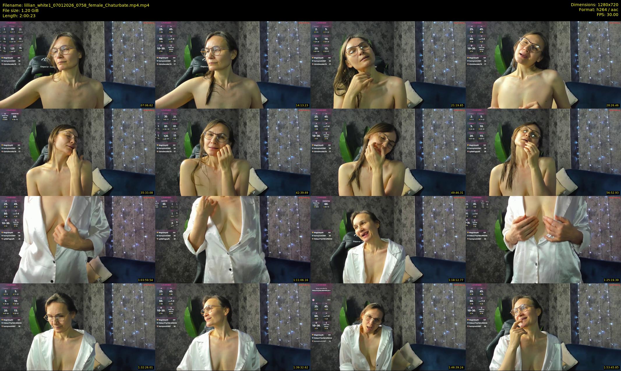 lillian_white1 — 121 minute Chaturbate female cam show recording, 720p, Jan 7, 2026